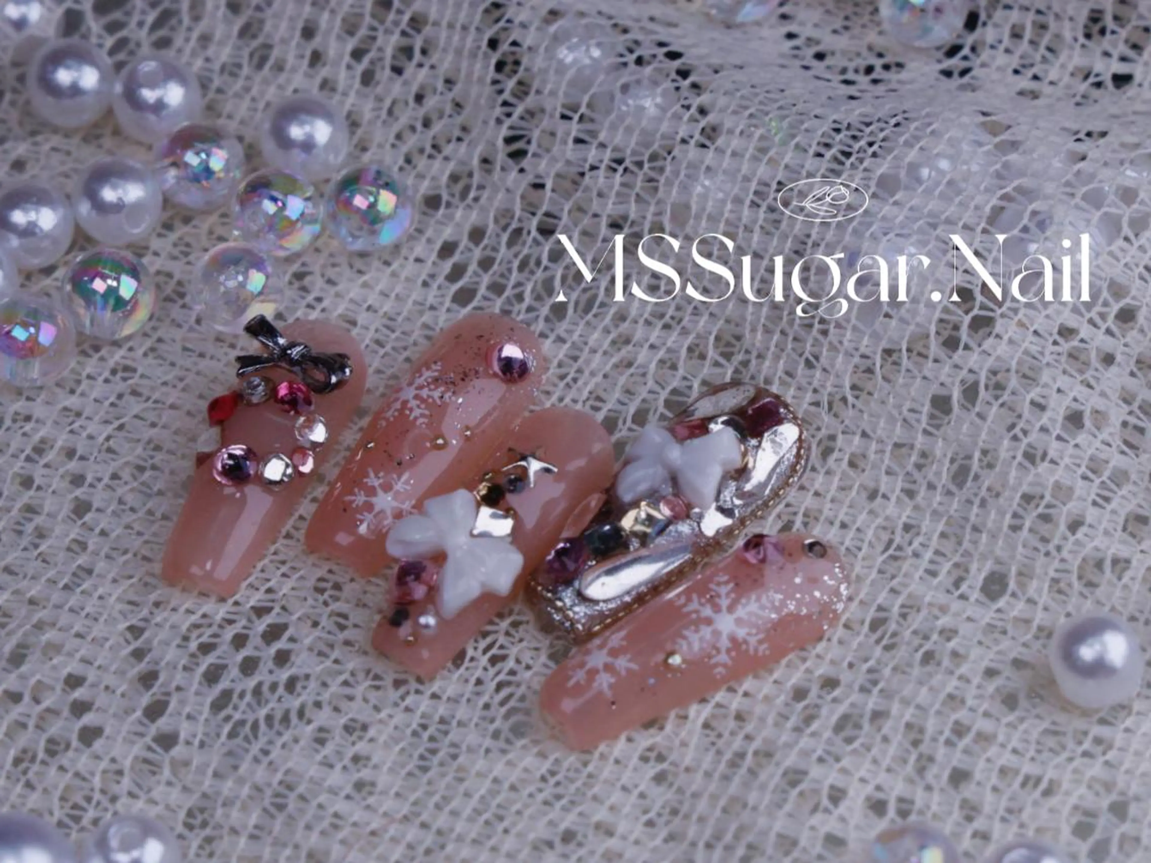 ネイル ハロウィン ロングネイル マグネットネイル スカルプネイル ネイルチップ MSSugar Nailのネイルデザイン