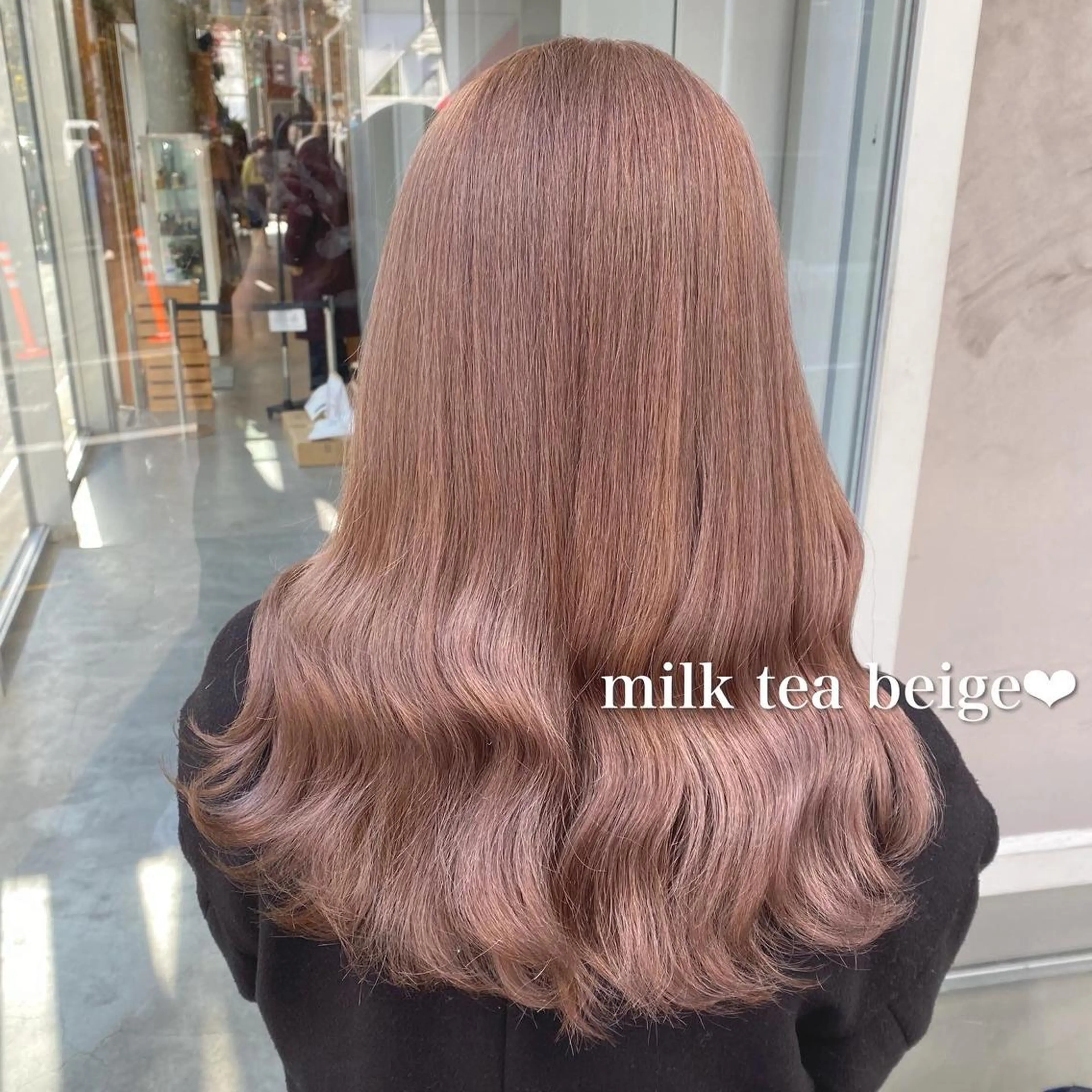 セミロング ブリーチなし暖色 💗AKARI💗のヘアスタイル