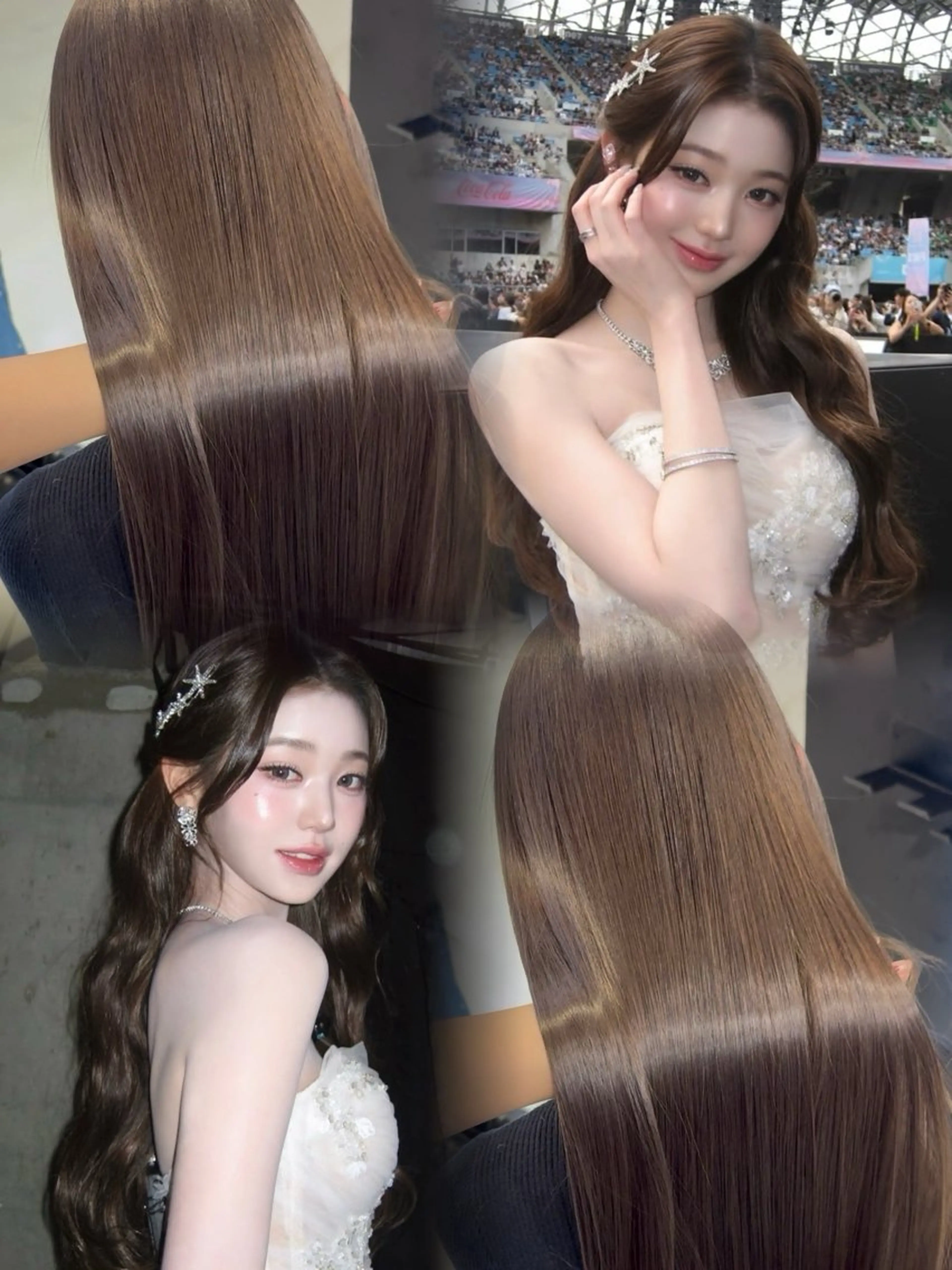 ロング カラー 韓国×ワンホン 艶カラー/ハヅキ🎀のヘアスタイル