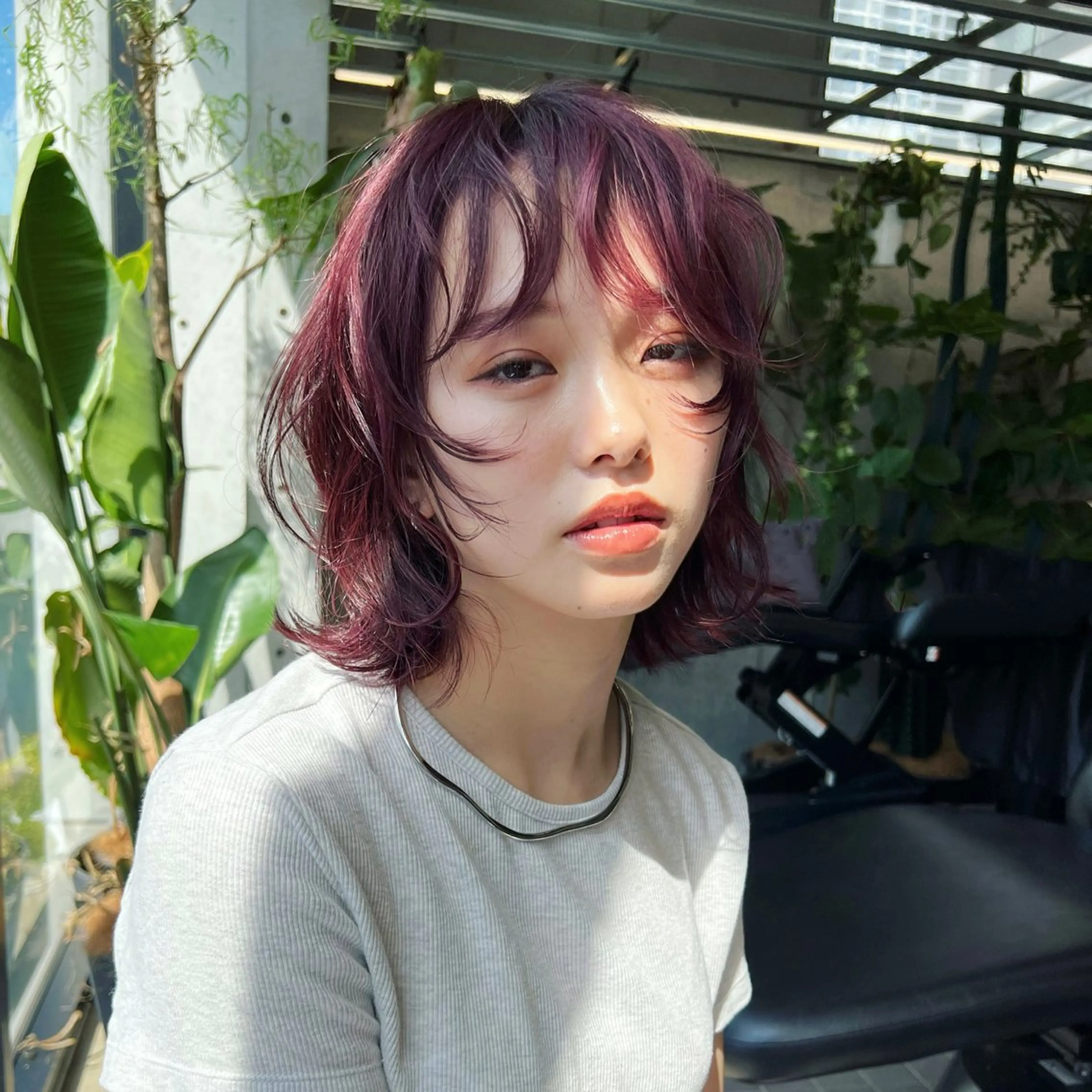 ✨似合わせカット+高発色ブリーチなしダブルカラー+前後処理トリートメント🫧(ボルドーカラー/オリーブカラー)の写真