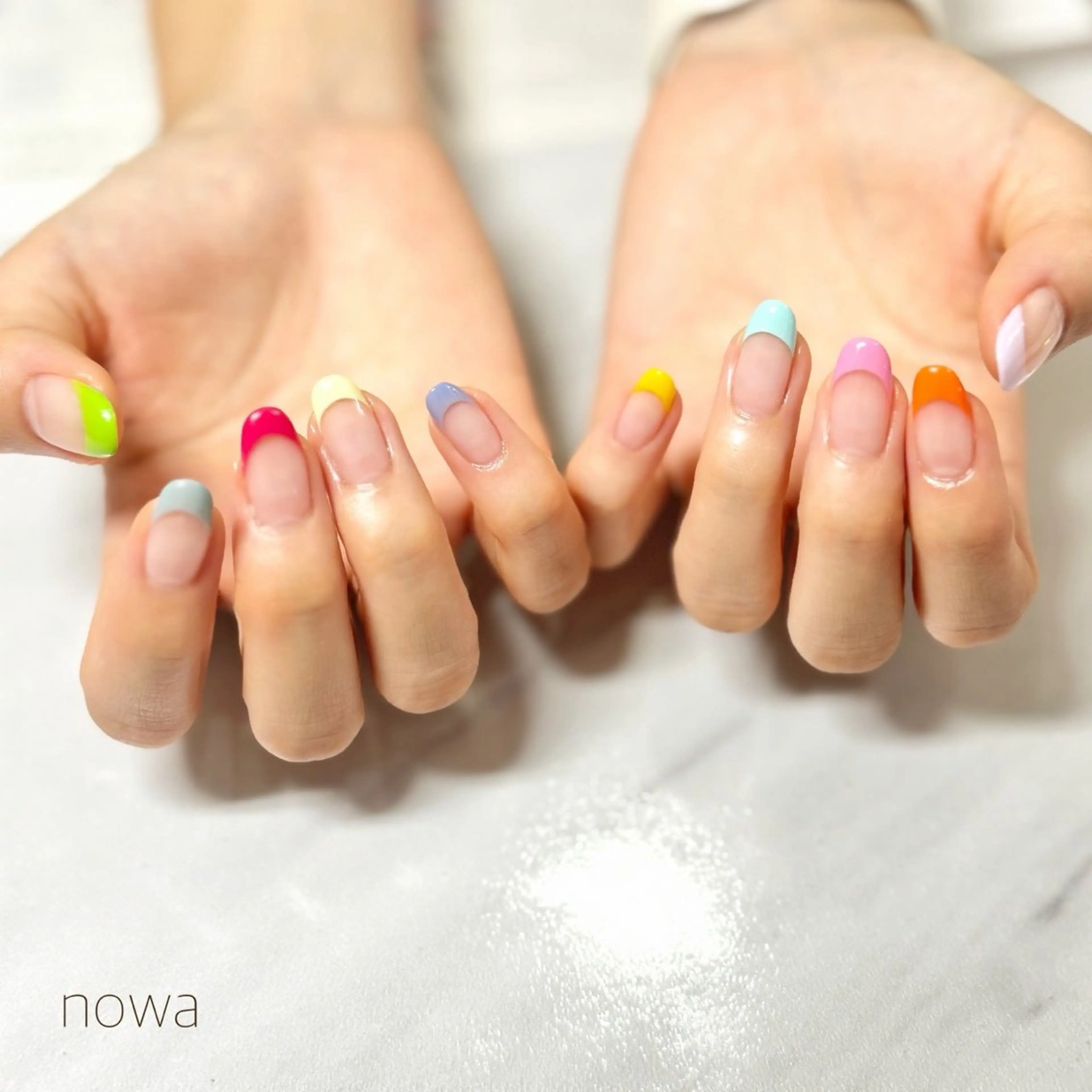 ネイル フレンチネイル 持ち込み ハンドネイル 【nowa】小松 宙未 Soramiのネイルデザイン