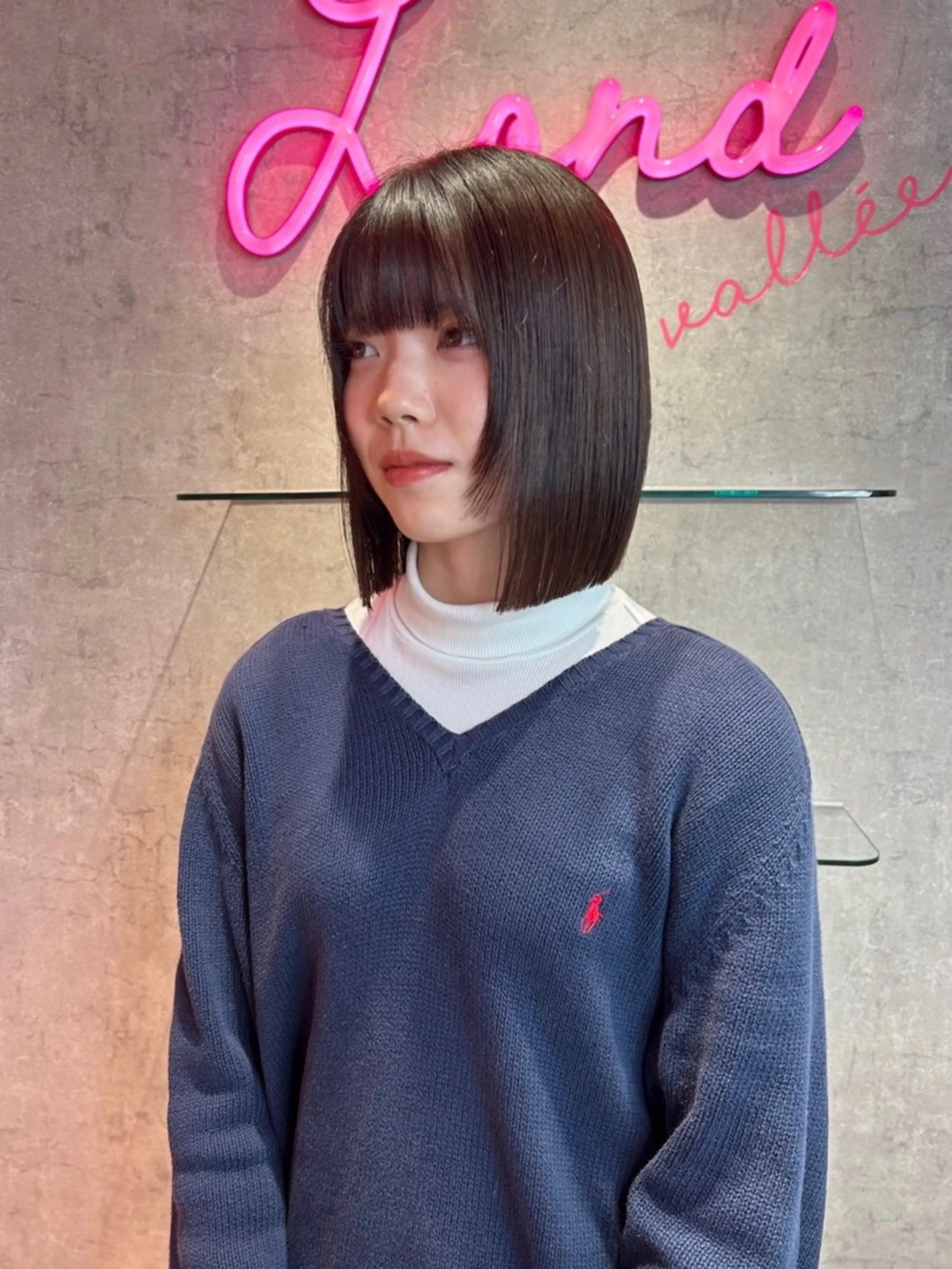 カラー 莉乃/縮毛矯正/髪質 改善/艶カラーのヘアスタイル