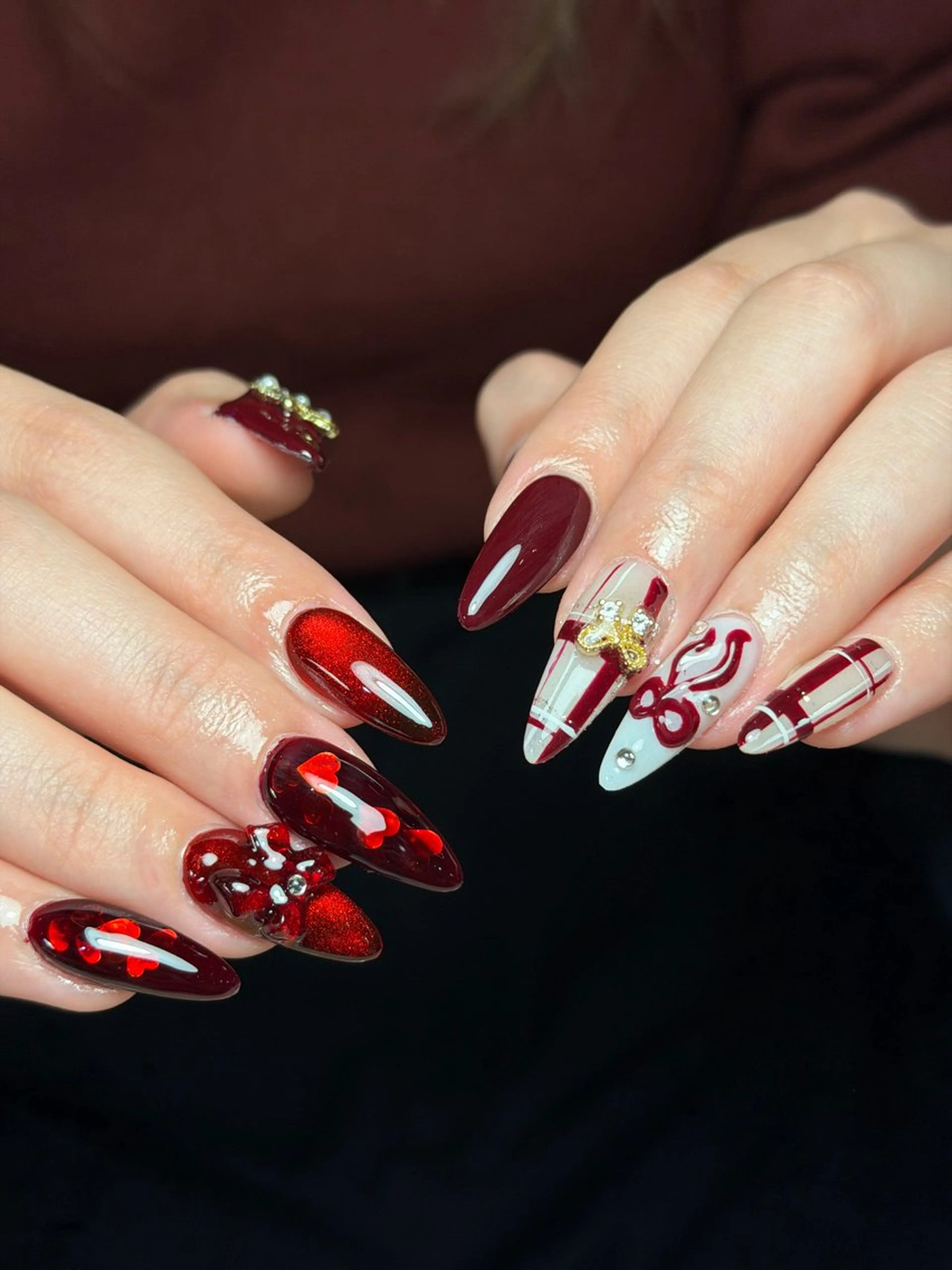 ネイル 韓国ネイル ワンホンネイル ハンドネイル CoMo Nailのネイルデザイン