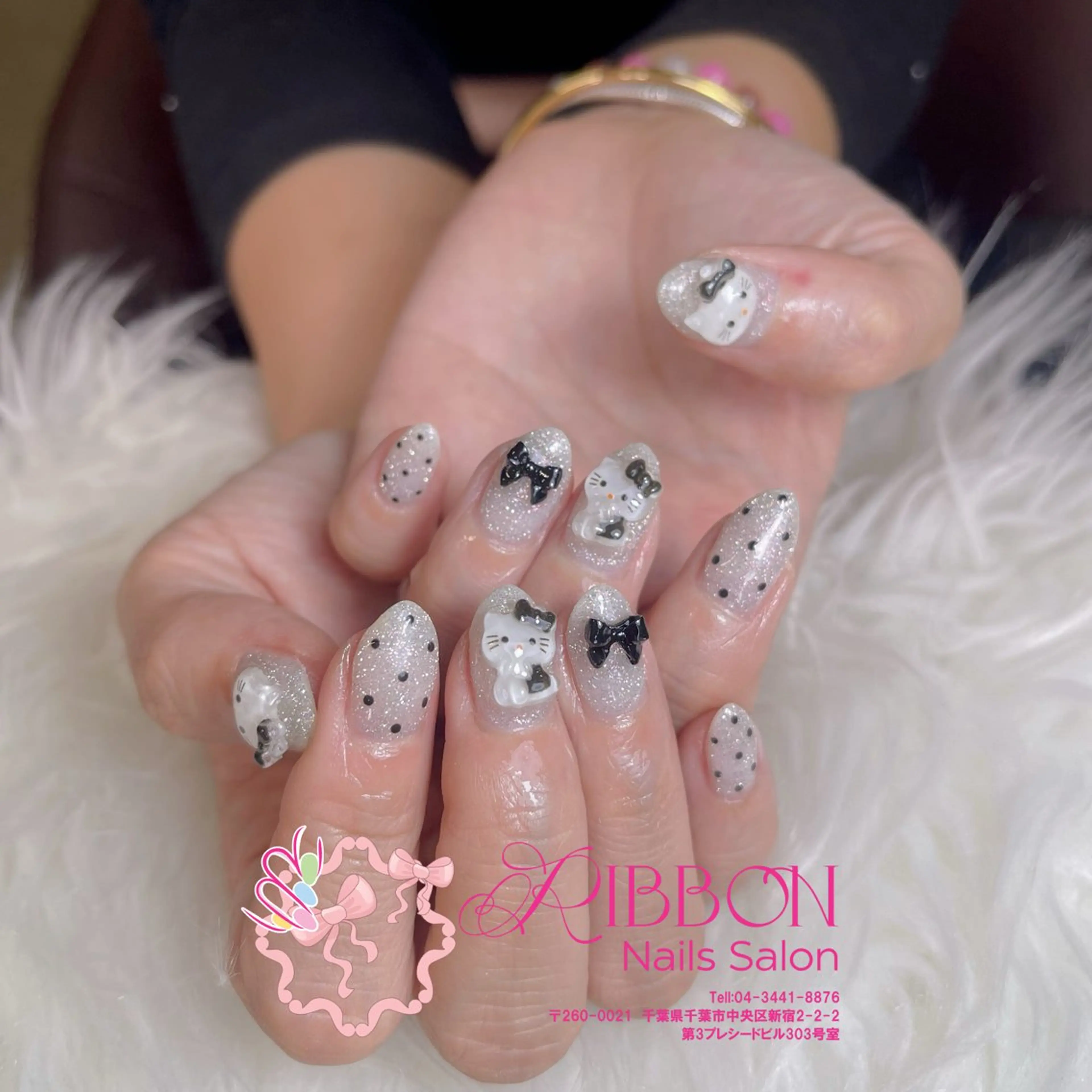 ネイル フレンチネイル ジェルネイル マグネットネイル 持ち込み ニュアンスネイル ハンドネイル Ribbonnail salonのネイルデザイン