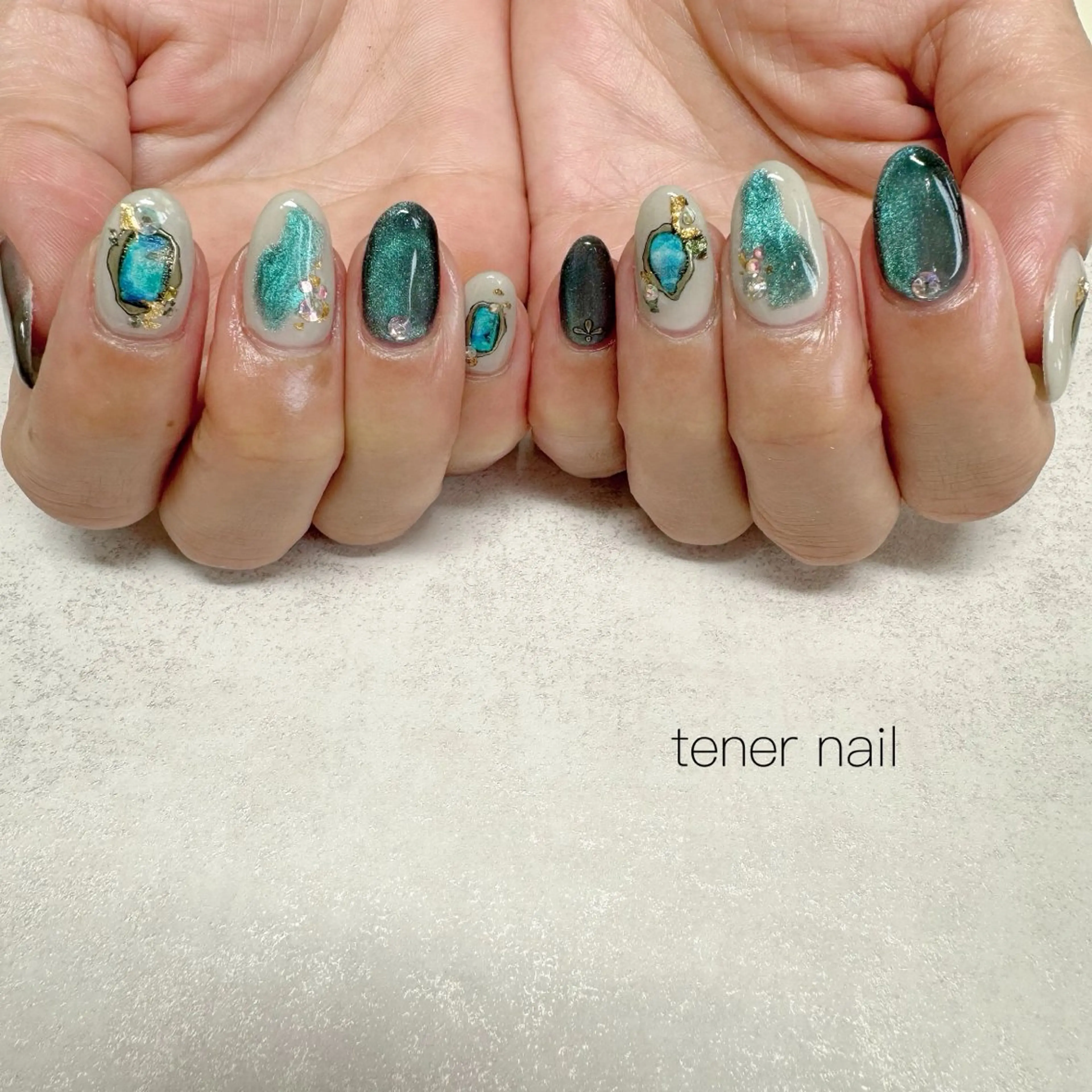 ネイル マグネットネイル ハンドネイル tener  nail  テネルネイル所属・テネルネイル tener nailのネイルデザイン