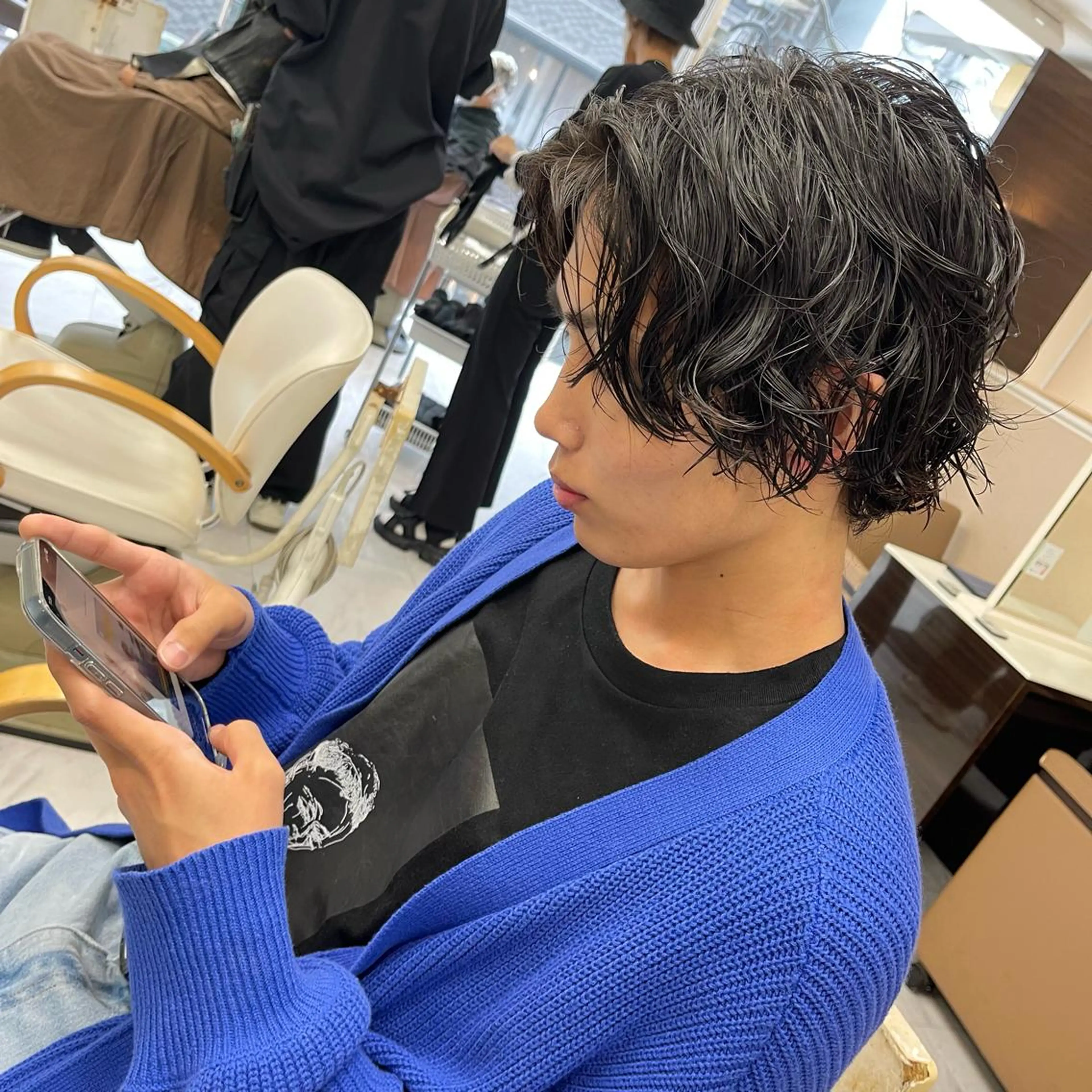 ショート メンズ メンズパーマ ✨メンズ支持率no1 野上✨のヘアスタイル