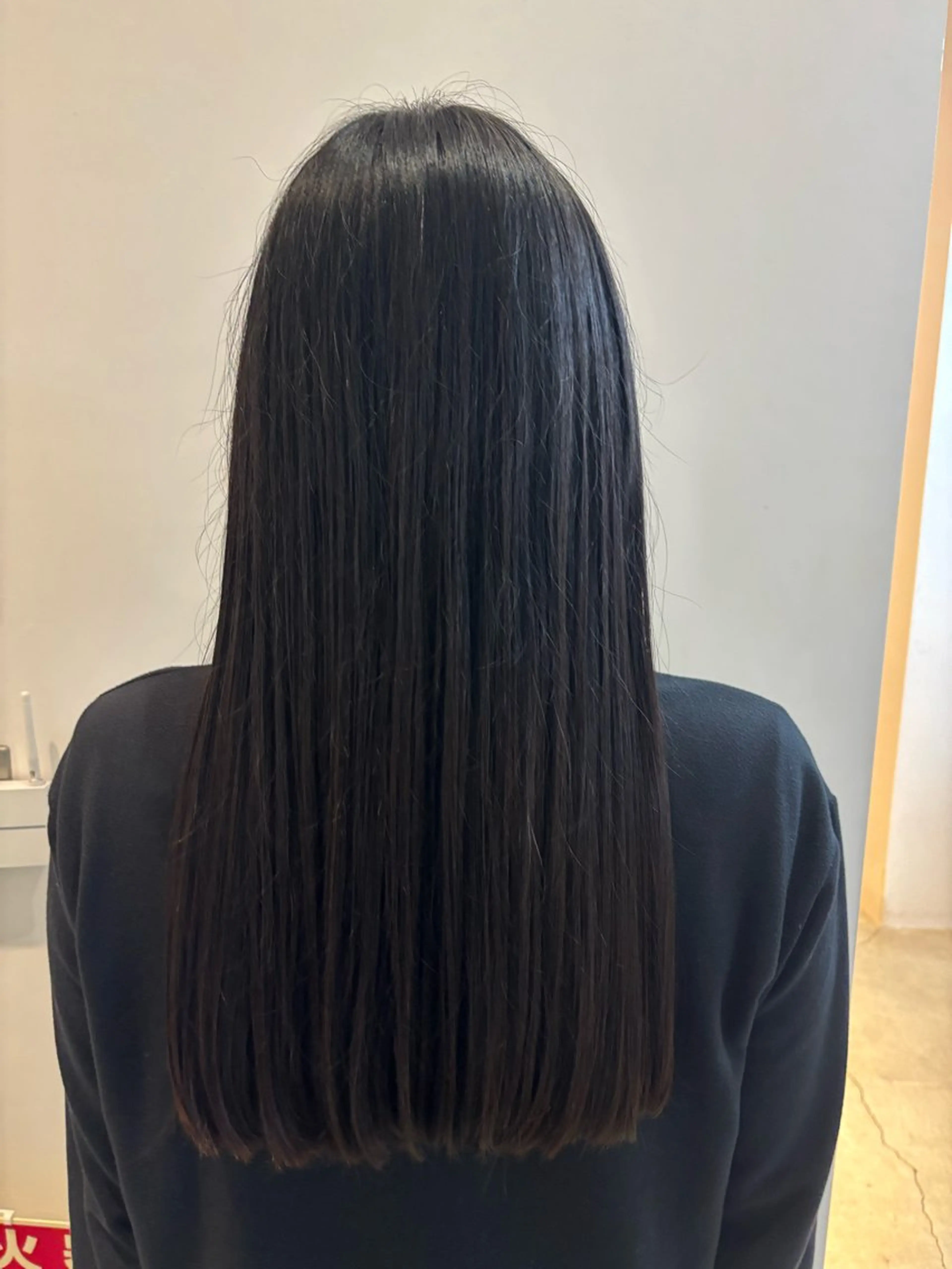 ロング カット 縮毛矯正 みぞぐち じゅりのヘアスタイル