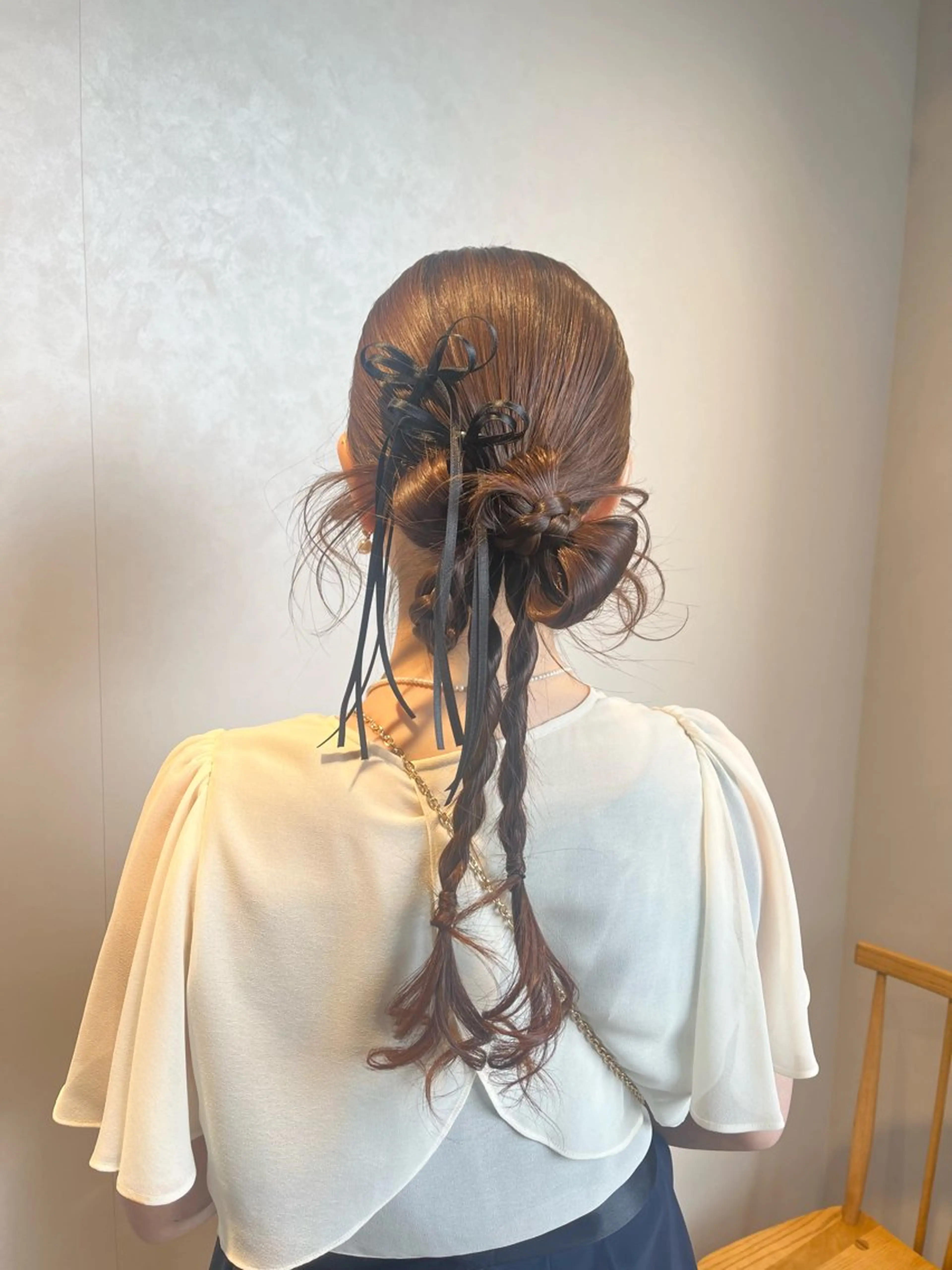 ロング ヘアセット SALOWIN大宮crest所属・大宮レイヤーカット× 透明感カラー　rioのヘアスタイル