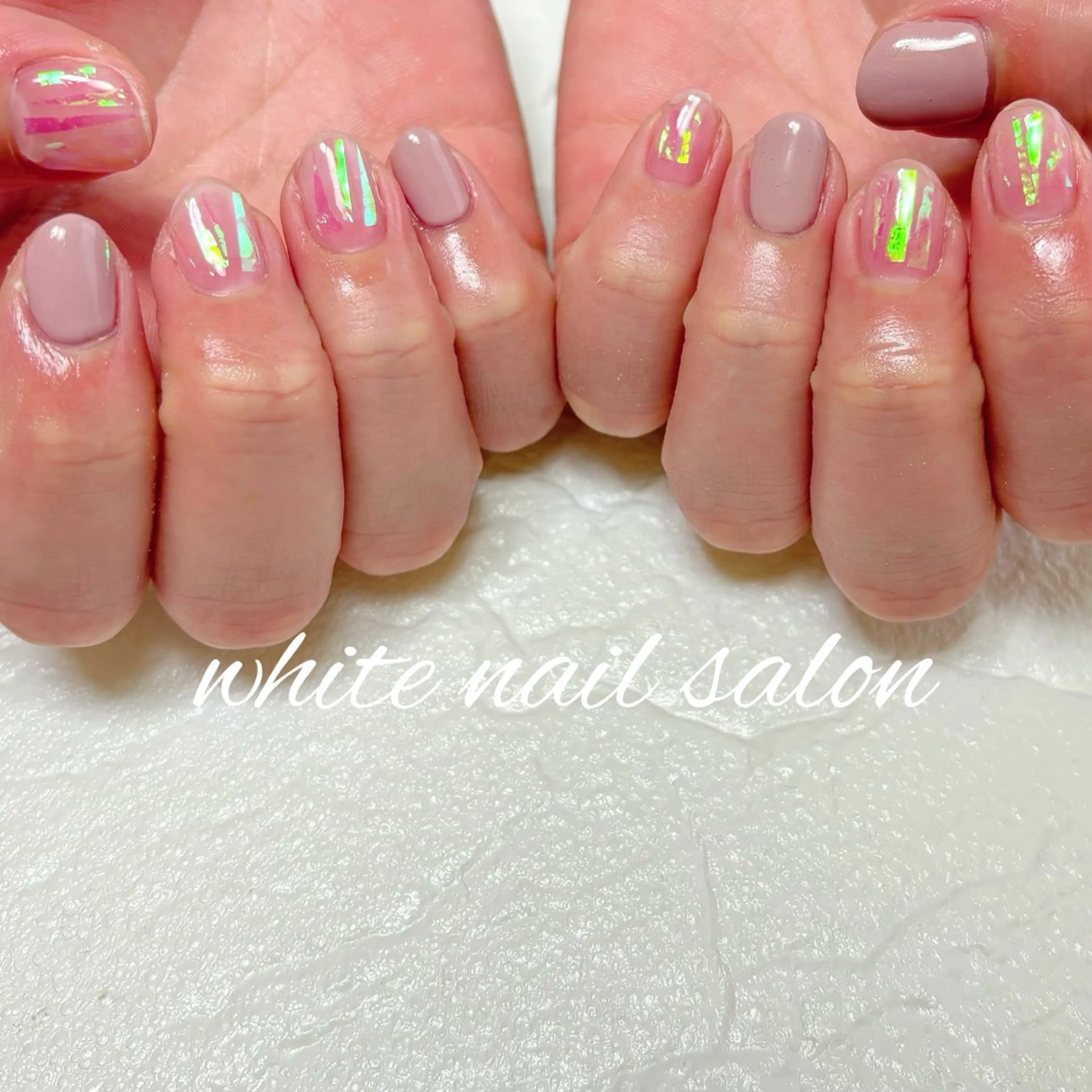 ネイル ホワイト ハンドネイル white nail salonのネイルデザイン