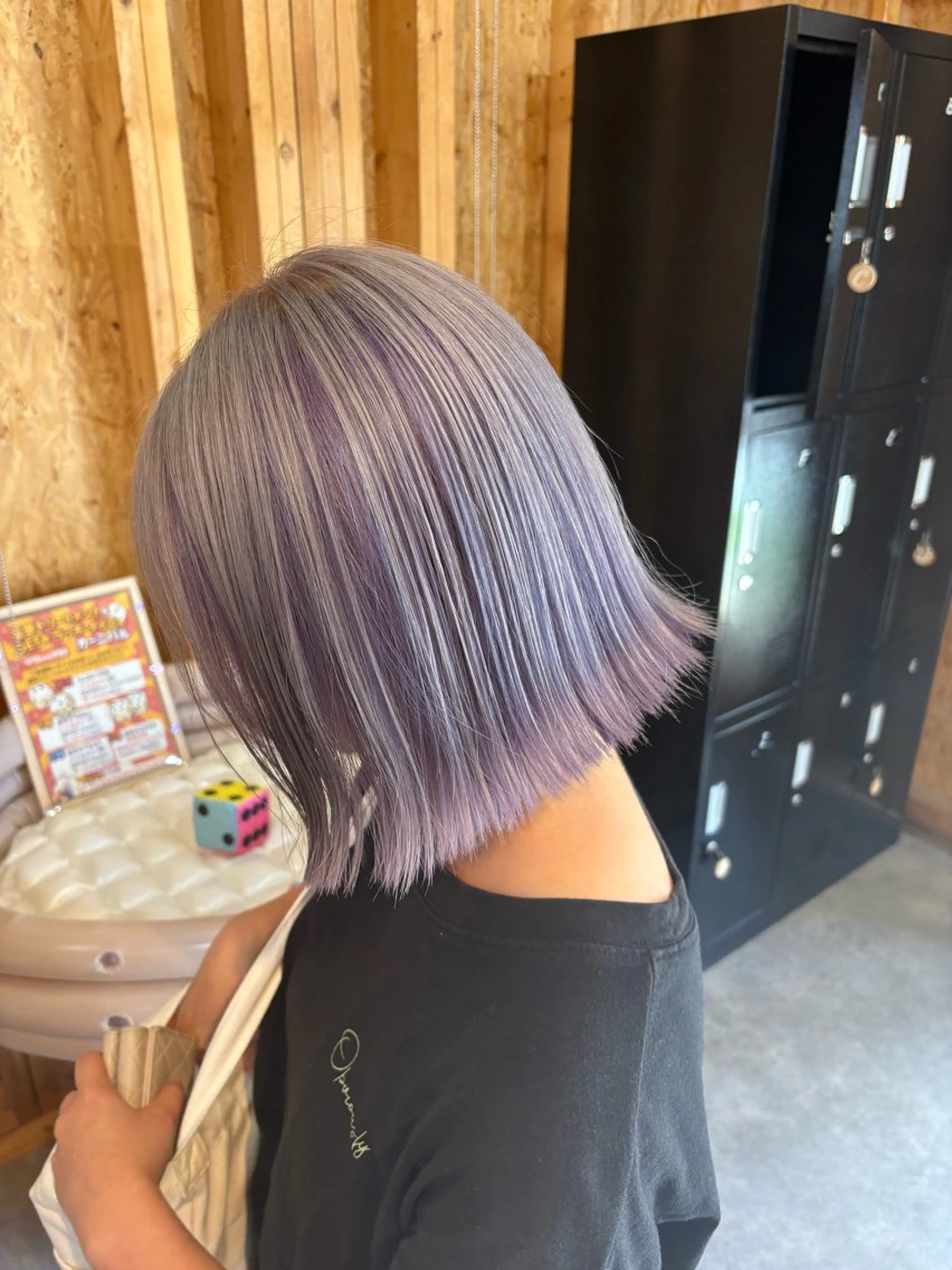 カラー まろみ暖色×ボブ ×chia🕯のヘアスタイル