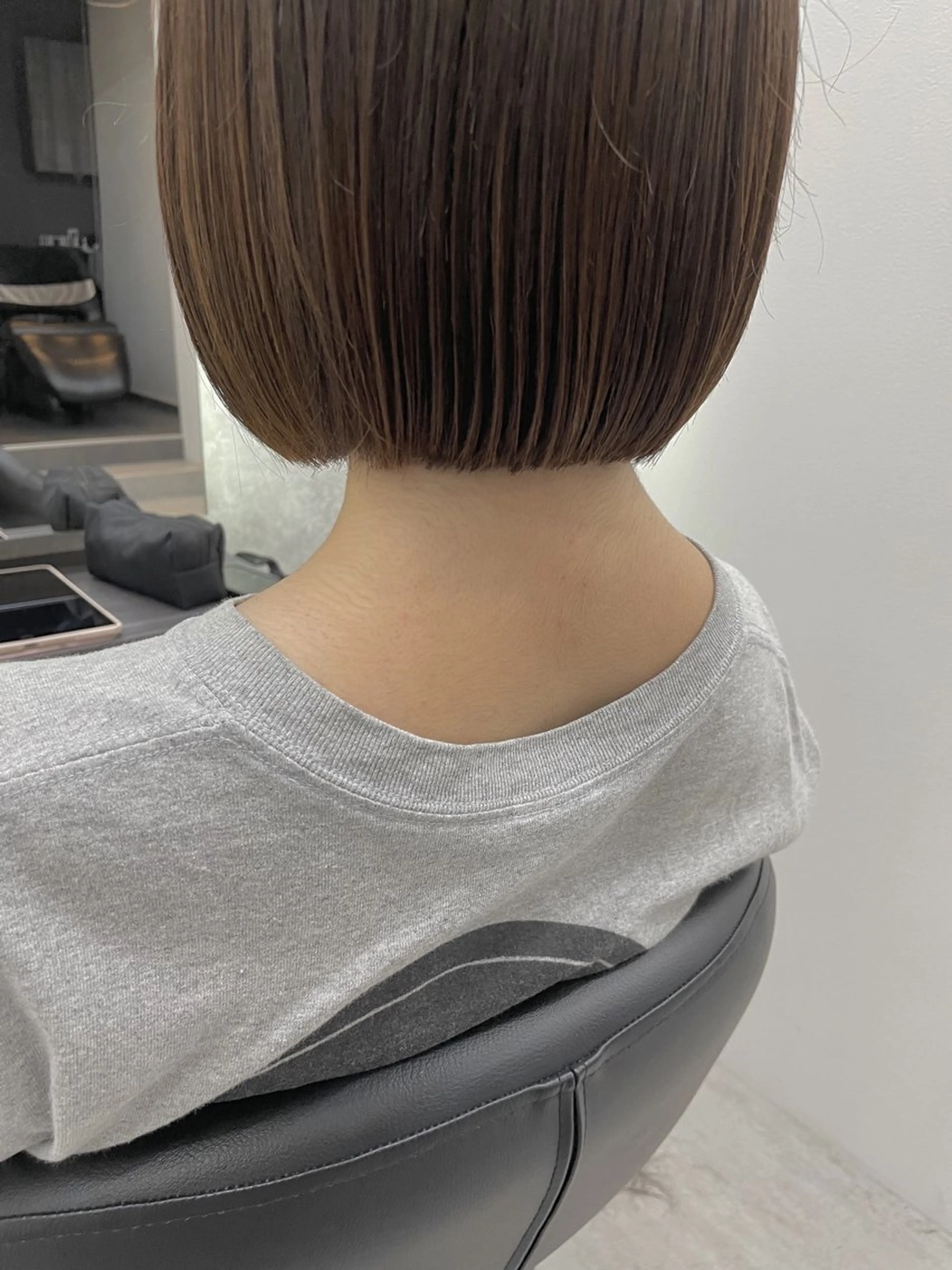 ミディアム ボブ 新村 華奈絵のヘアスタイル