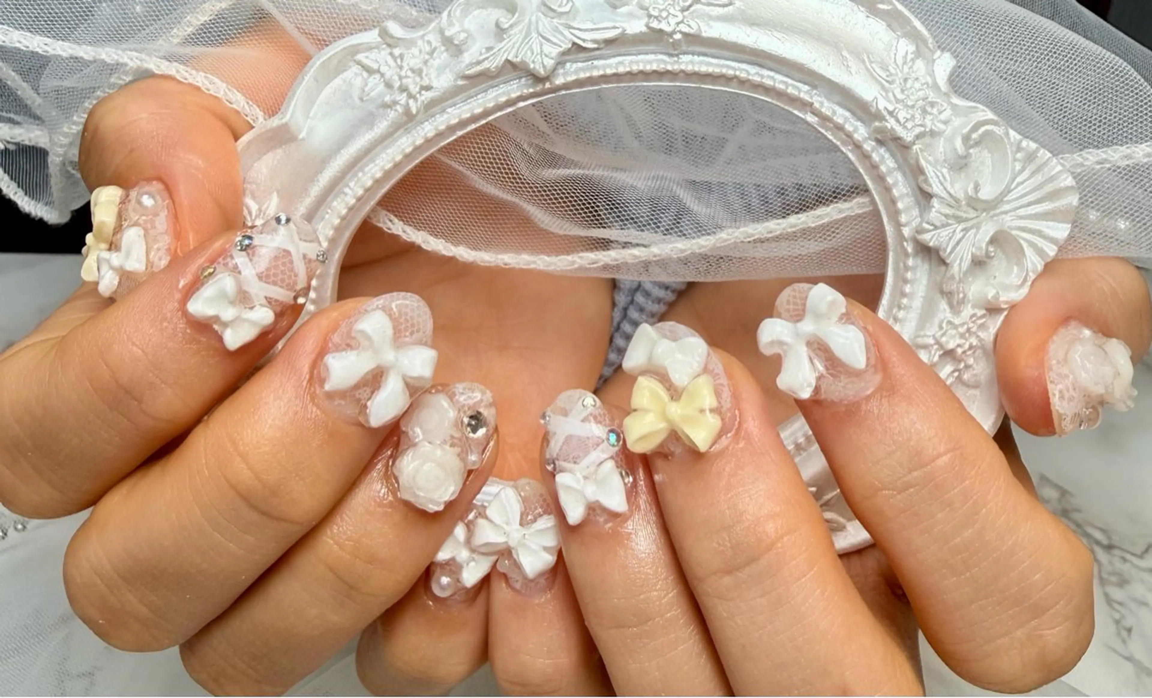 ネイル アートネイル チークネイル フラッシュネイル フラッシュマグ フレンチネイル Mai’s nailのネイルデザイン