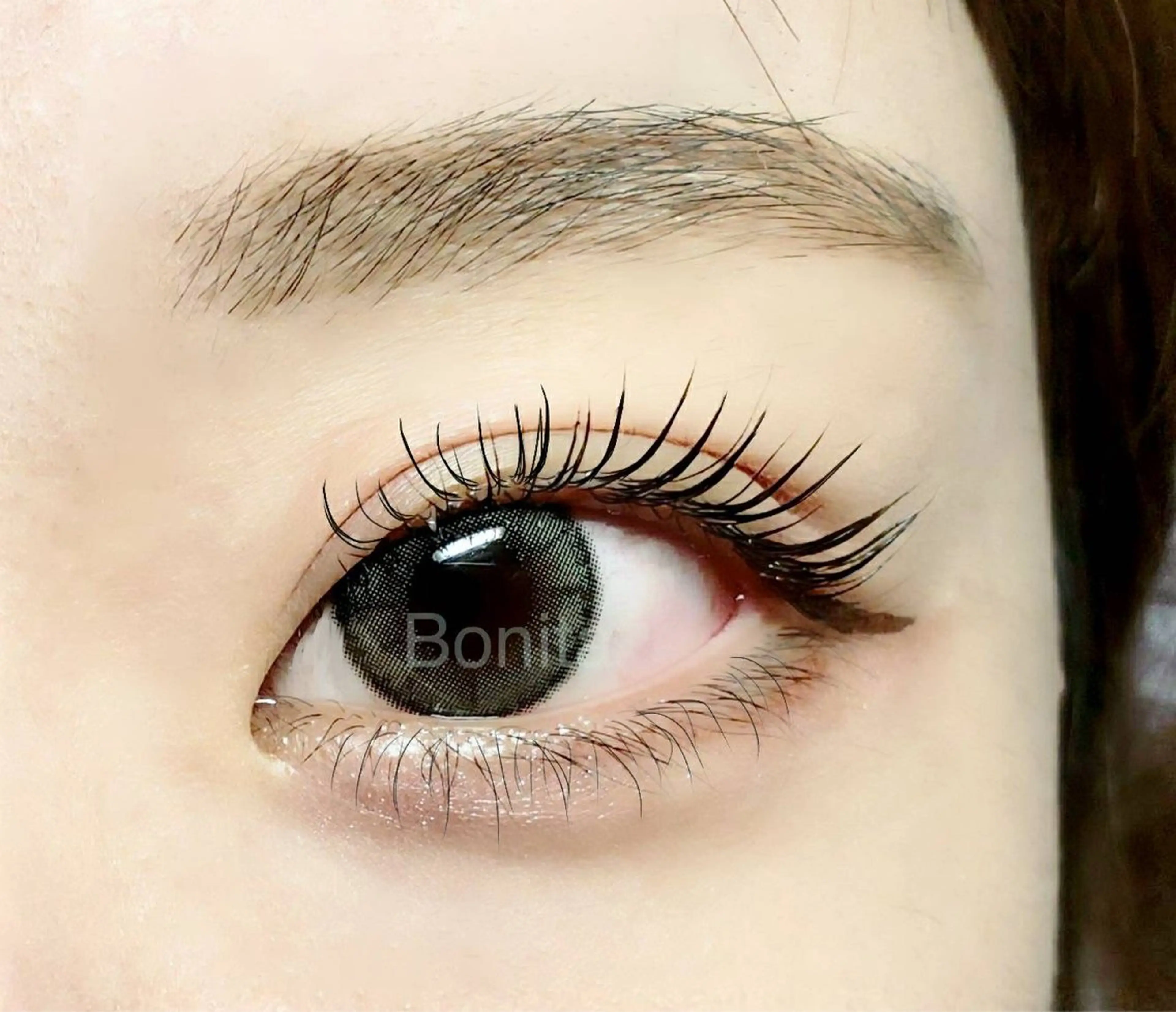 マツエク・マツパ 下まつげエクステ 一重×まつ毛パーマ マツパ bonita所属・山本 マツゲのマツエク・マツパデザイン