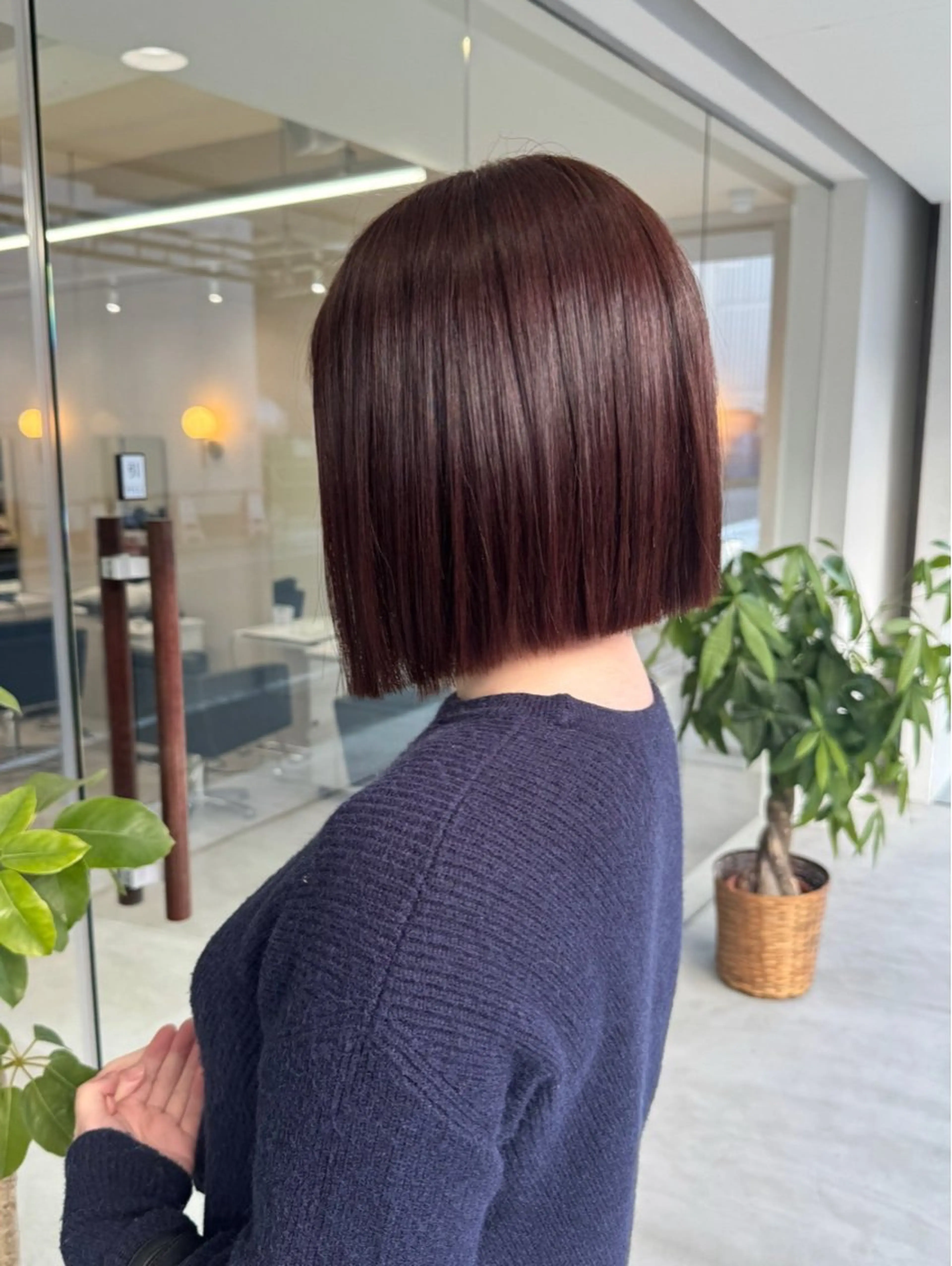 ショート 前下がりボブ ボブ カット ヘアカラー 箕面/ボブ/ 髪質改善/加藤優眞のヘアスタイル