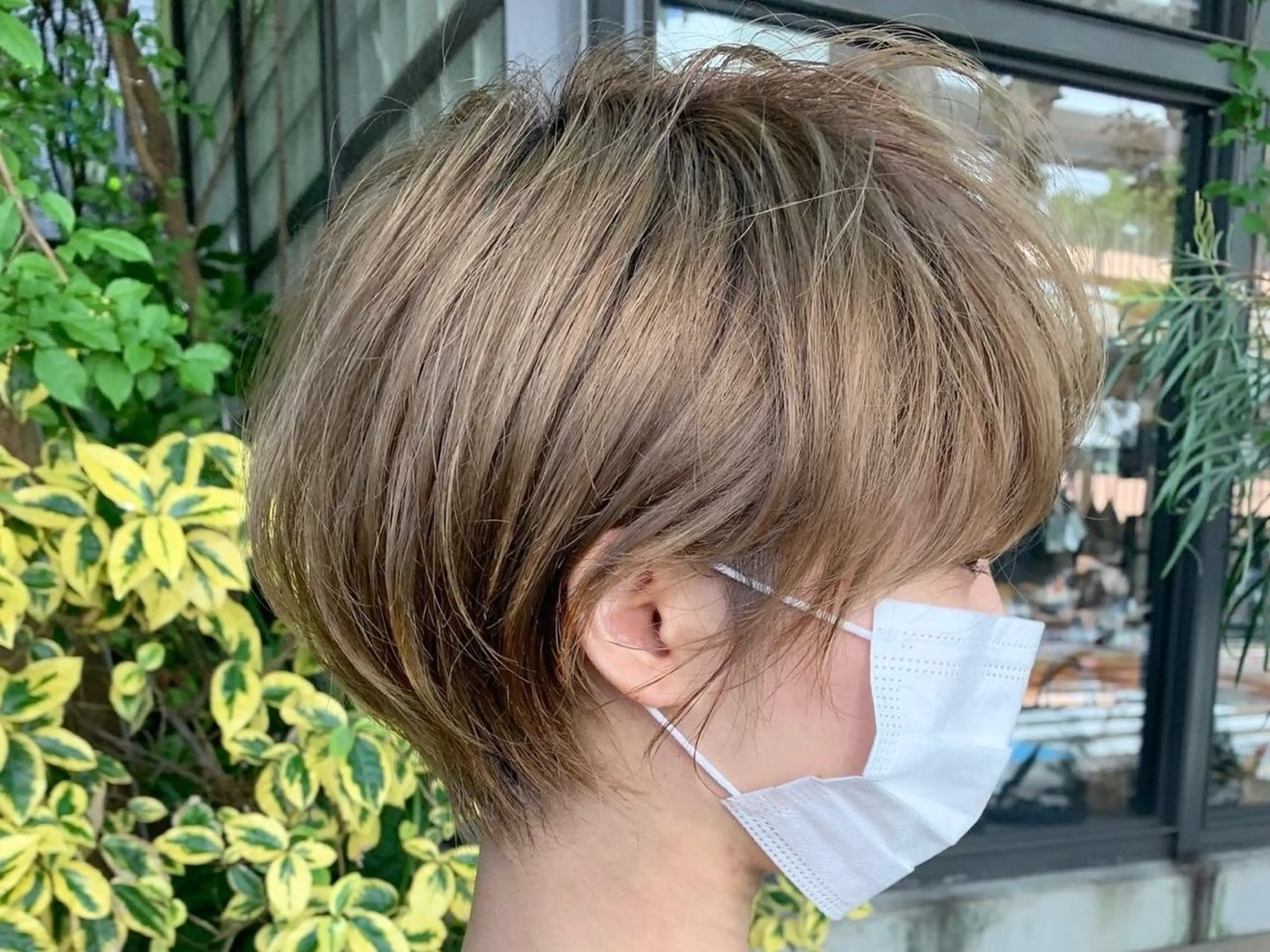 ショート ショートボブ 丸みショート ボブ 髪質改善 似合わせカット 宮里 蓮生のヘアスタイル