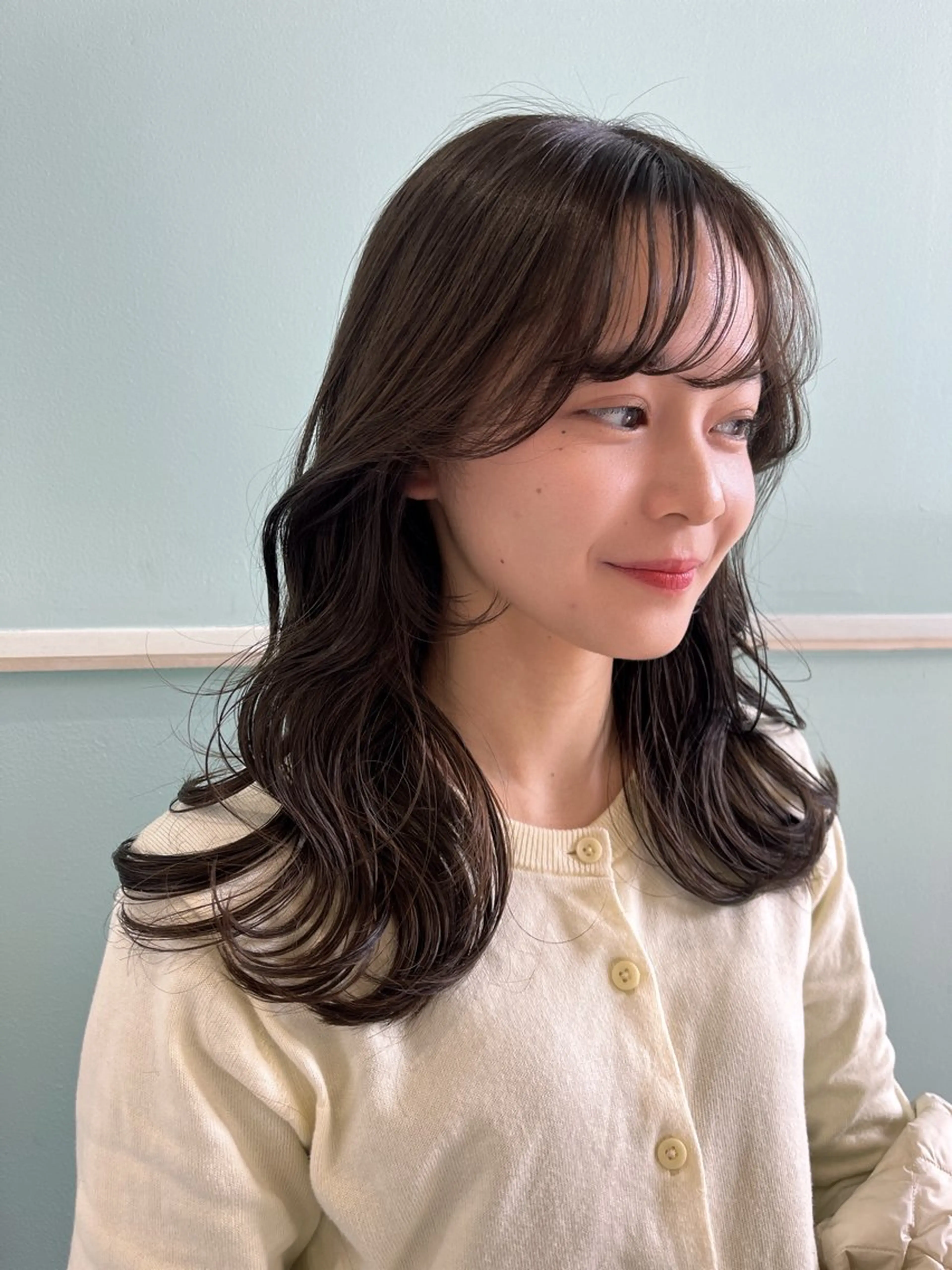 セミロング 木本晴香/髪質改善 /艶カラー透明感のヘアスタイル