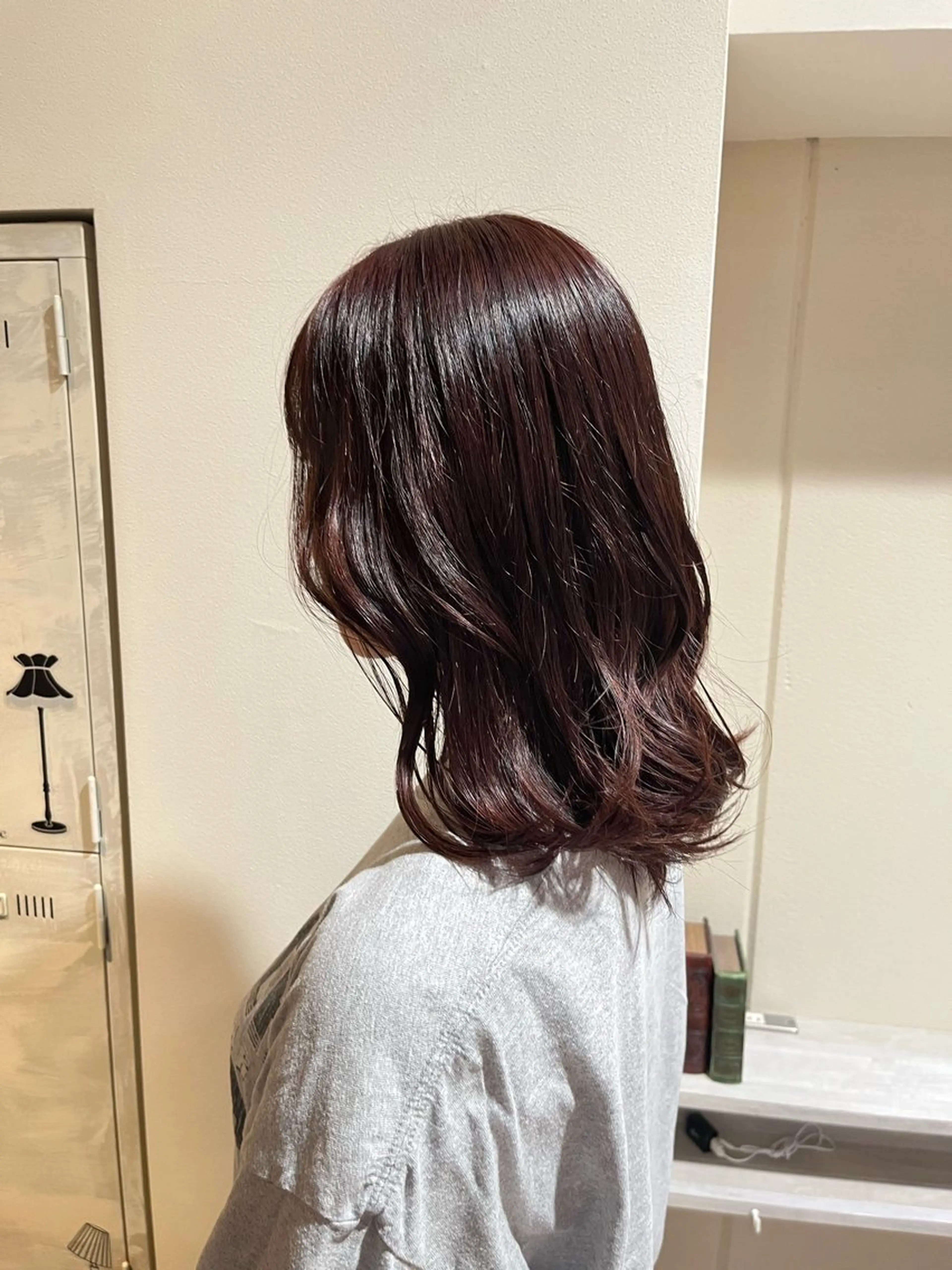 カラー ブラウンカラー ピンクカラー ヘアカラー イイダ ヒナのヘアスタイル