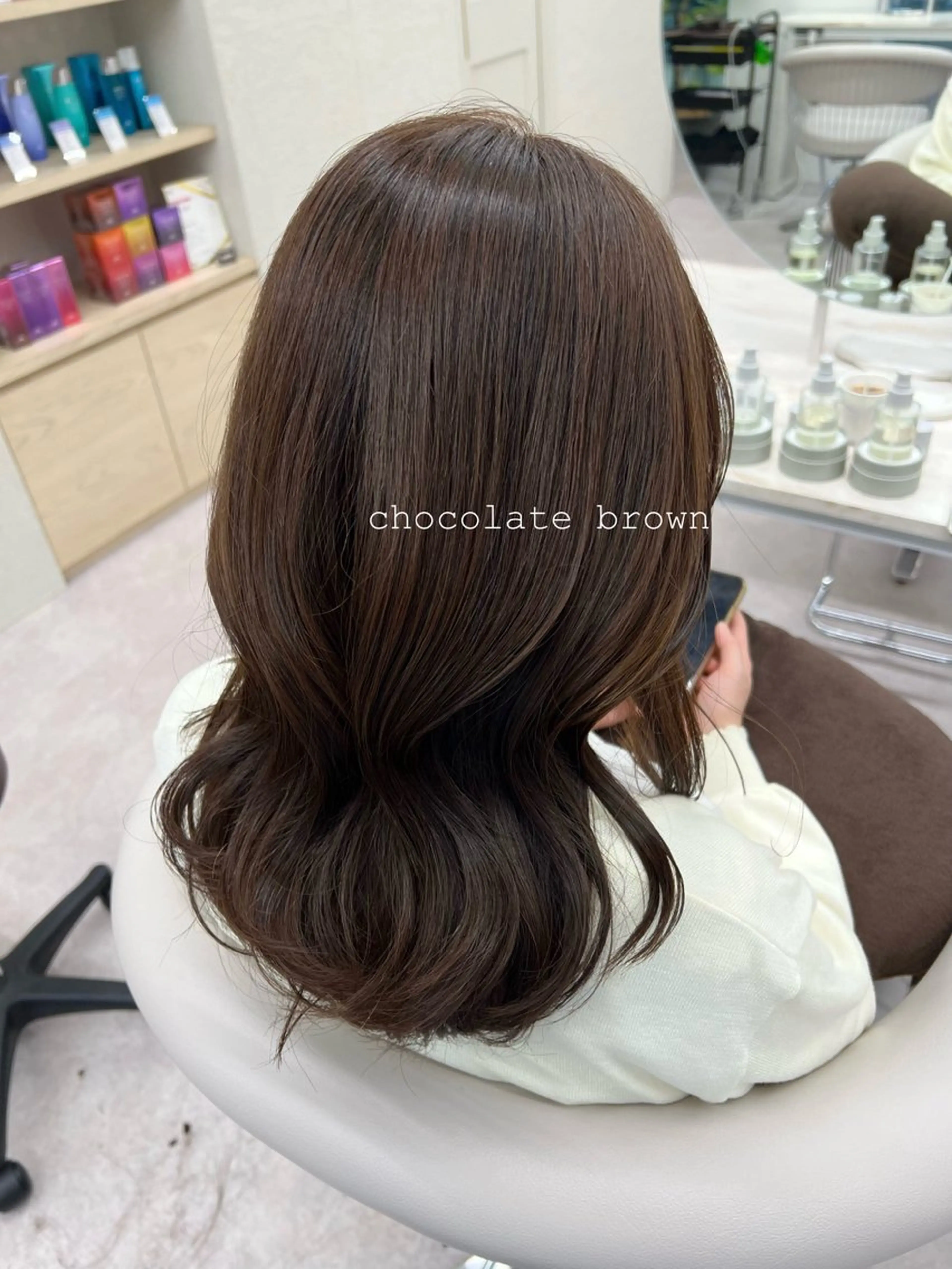 ミディアム カラー 美髪矯正/髪質改善/ 艶髪🤍伊藤梨紗のヘアスタイル