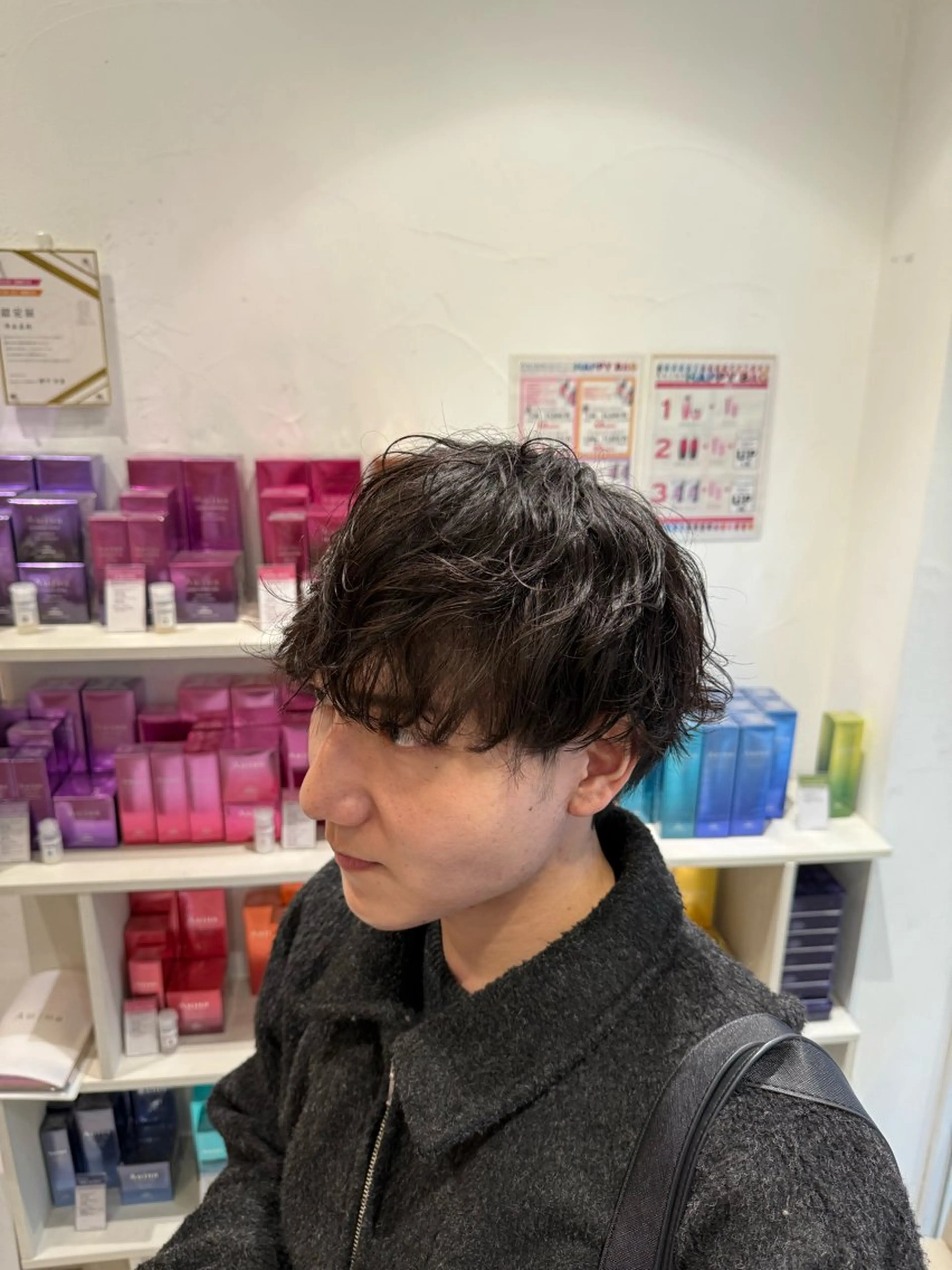 ショート パーマ メンズ カット パーマ トリートメント メンズ特化型美容師 栗山勇人のヘアスタイル