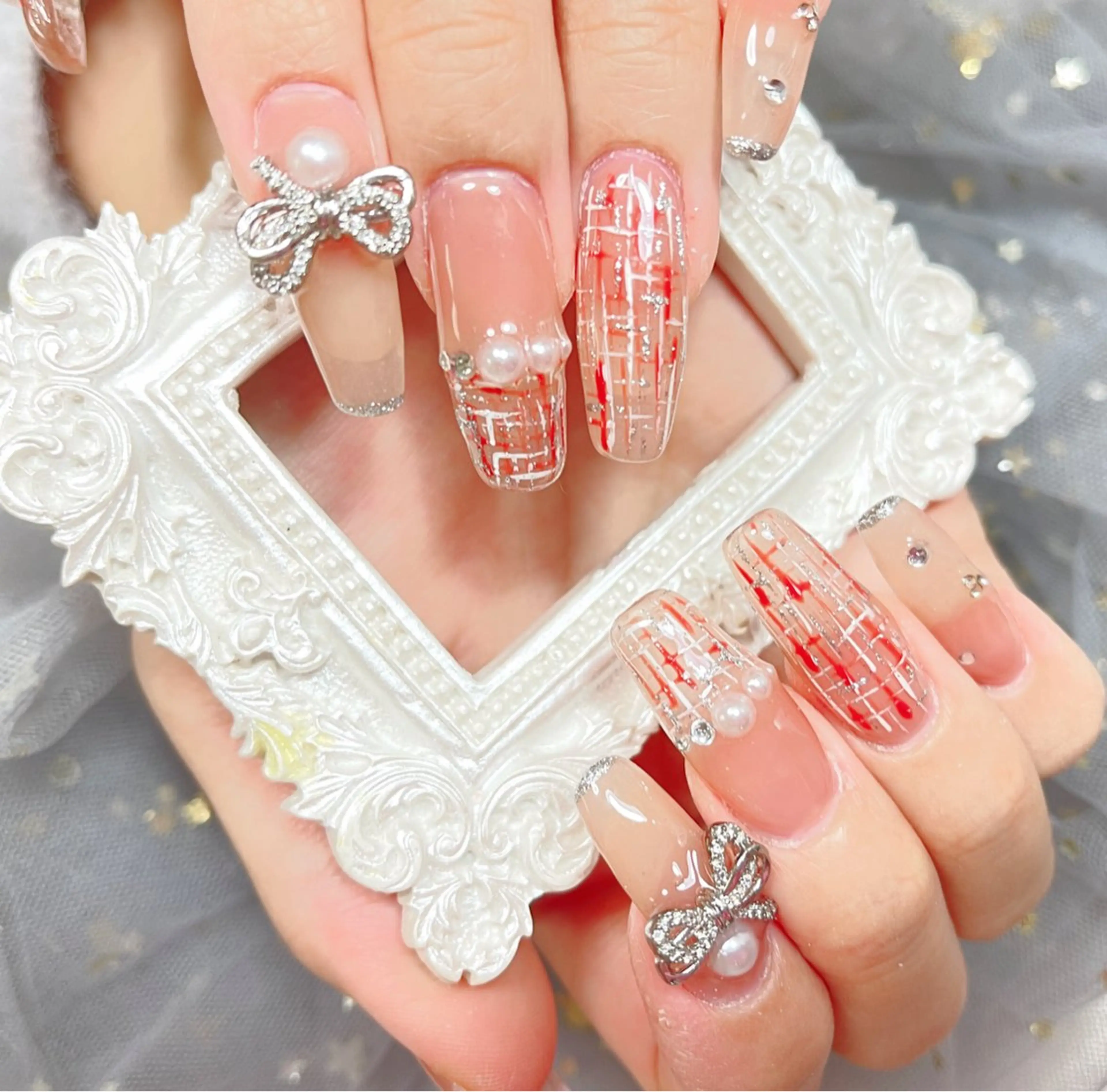 ネイル ハンドネイル 🎀ネイルサロン エクラYUI🎀のネイルデザイン