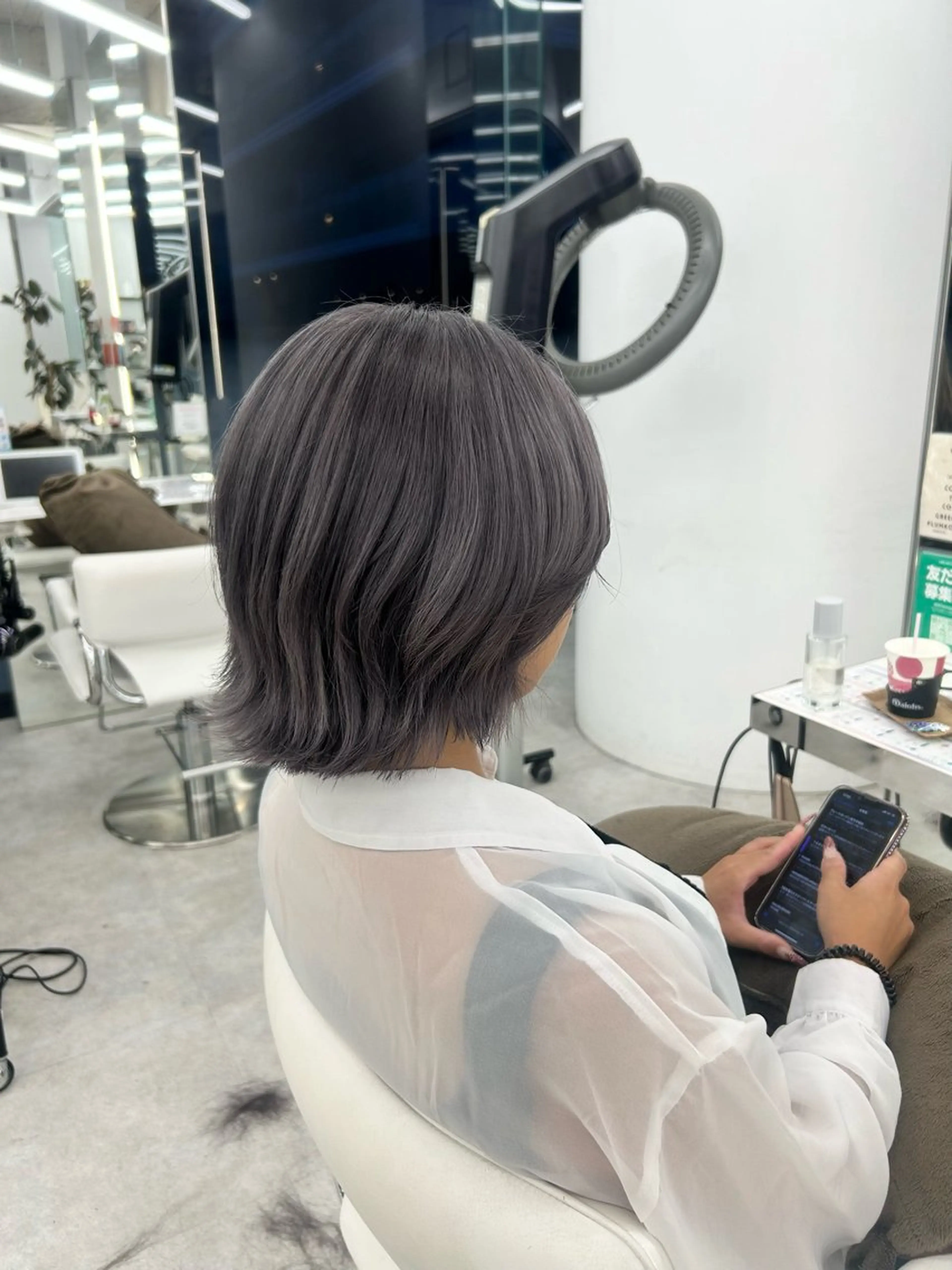 ミディアム カラー ヘアカラー ヘッドスパ はるか/透明感暗髪 /ヘアアレンジ🤍のヘアスタイル