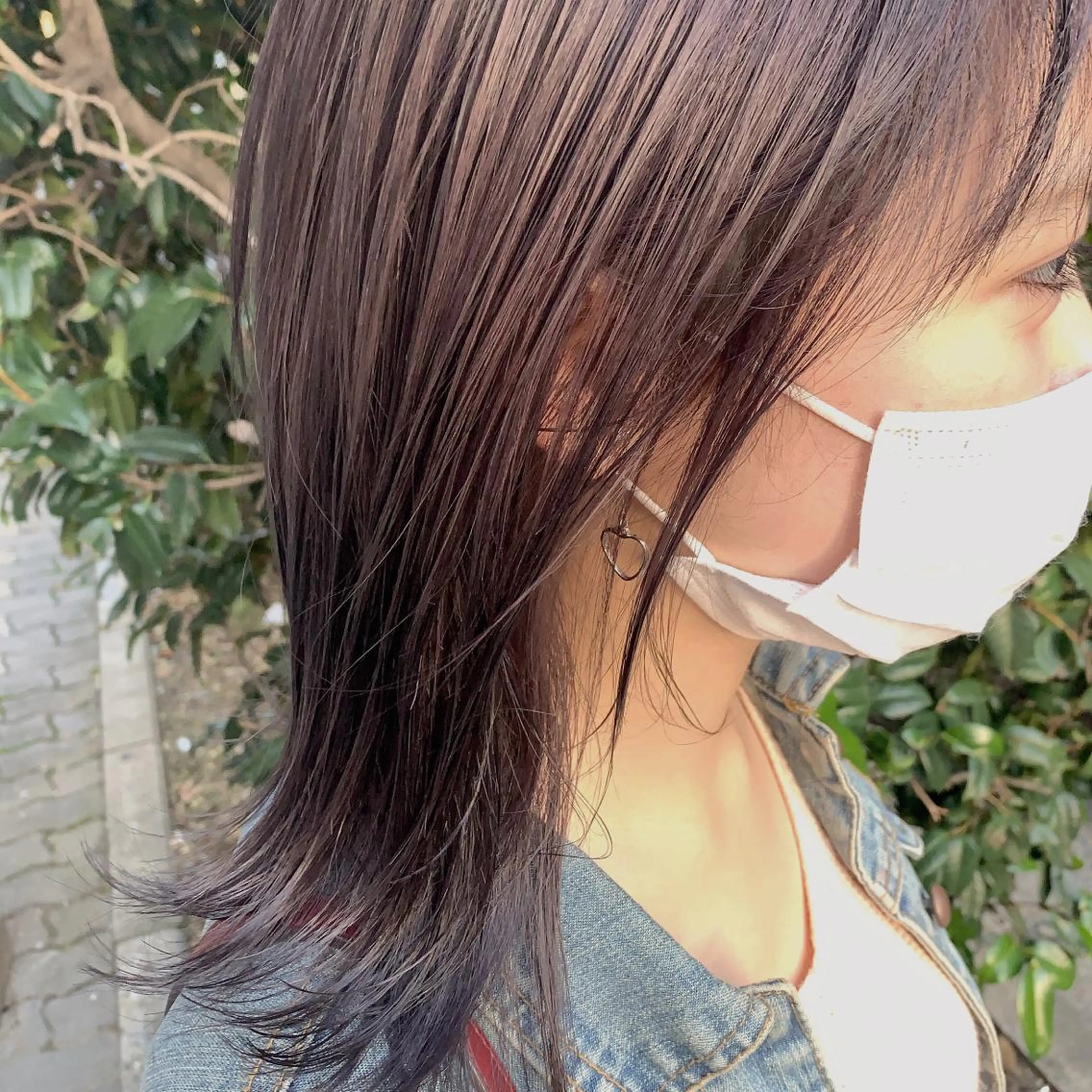 ミディアム カラー UMEDA FIGAROのヘアスタイル