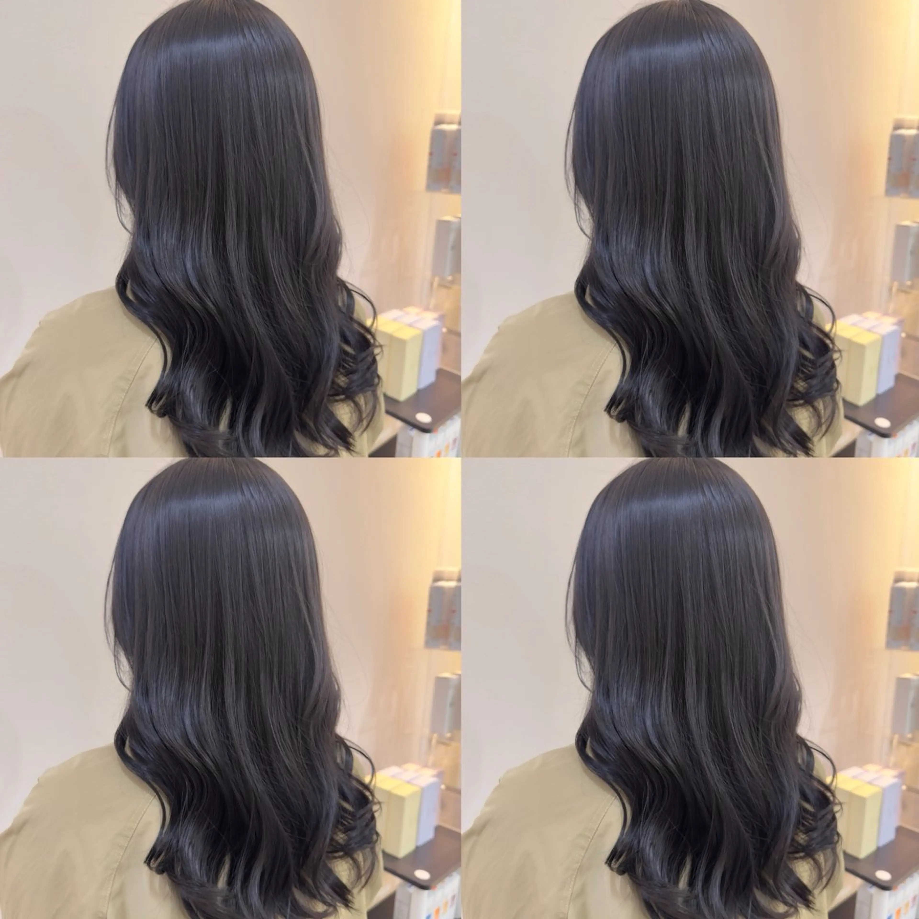 ロング カラー カット ヘアカラー 【髪質改善特化】 艶髪/透明感カラーのヘアスタイル