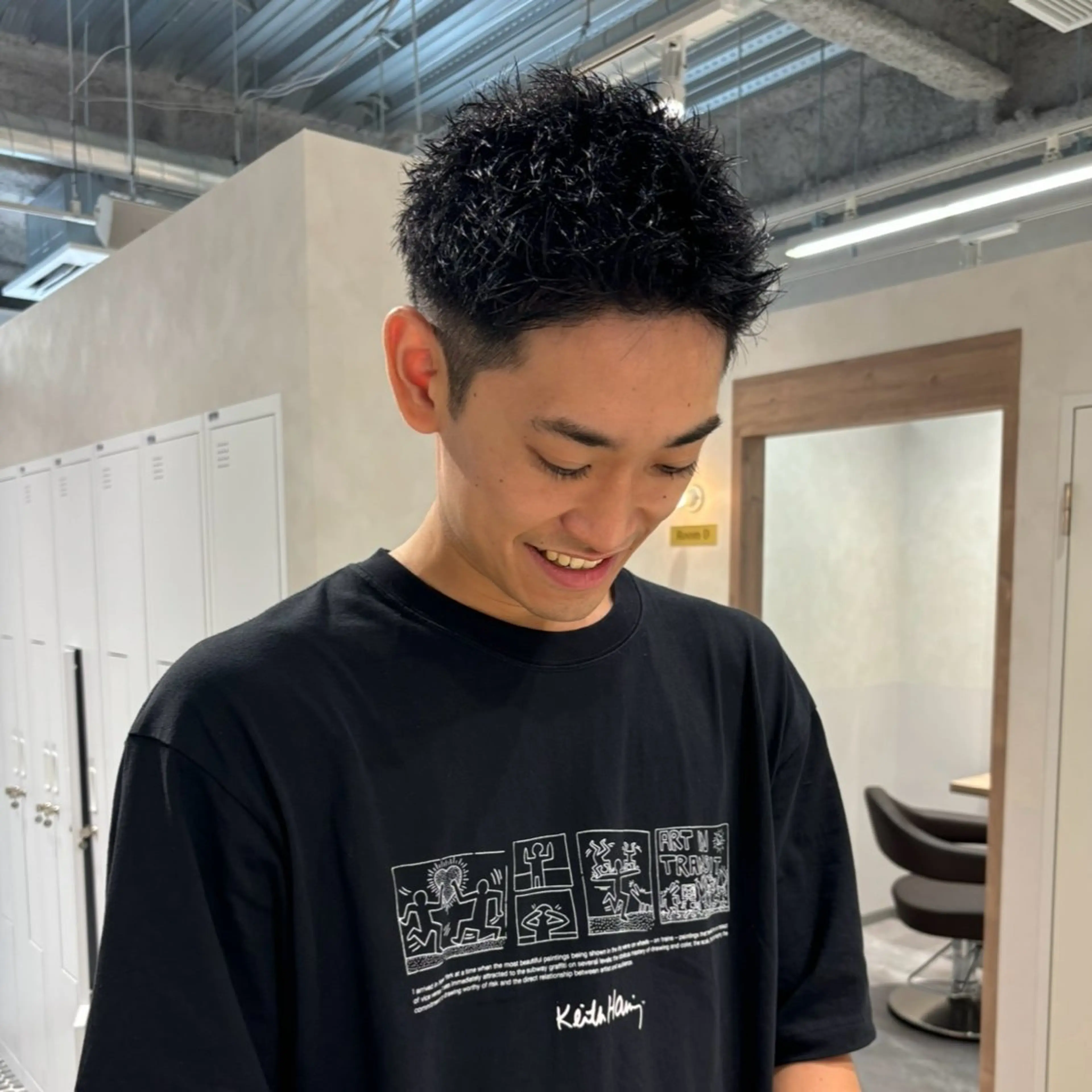 メンズ メンズショート 刈り上げ カット スパイキーショート 平出天翔のヘアスタイル