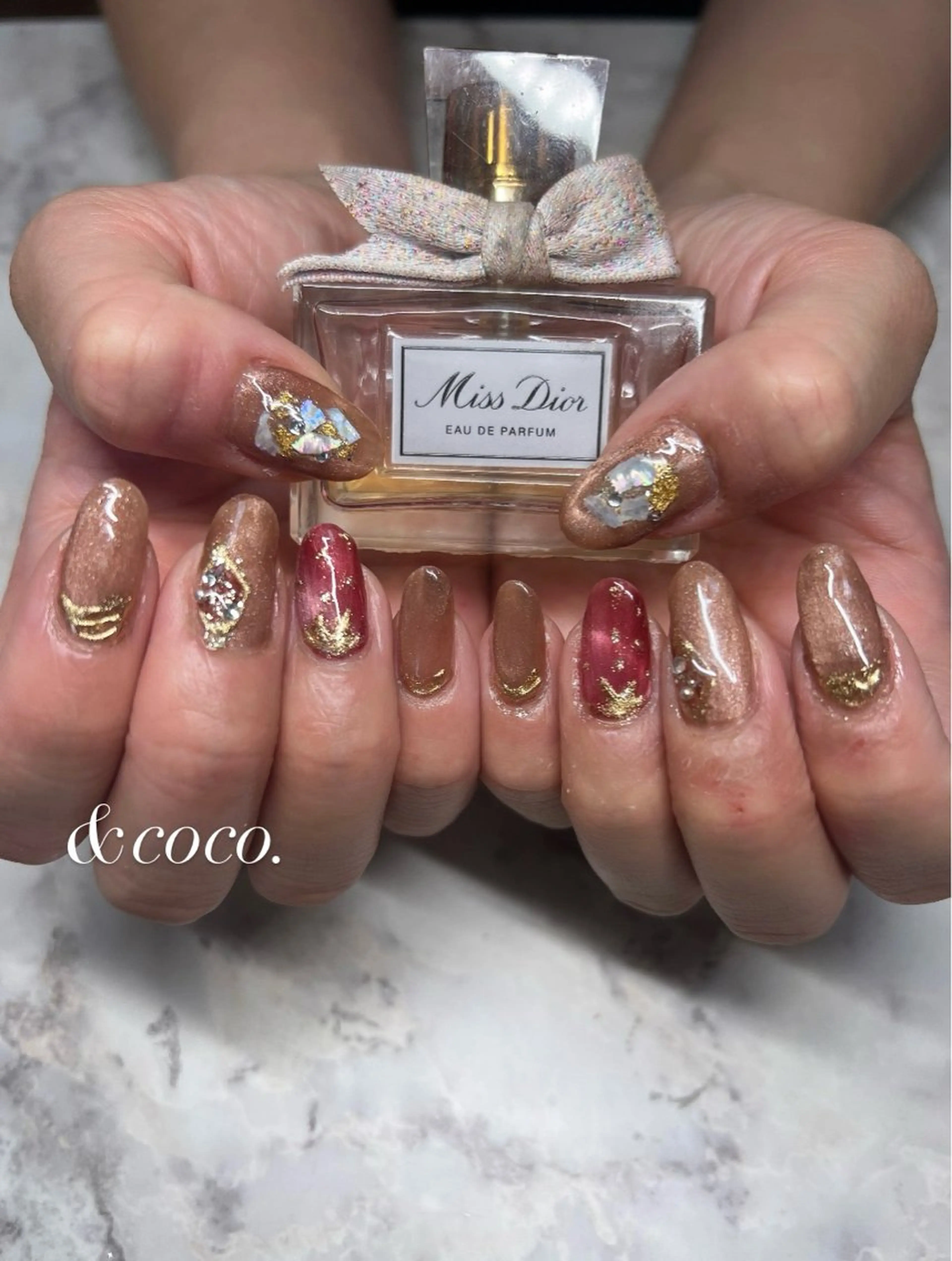 ネイル 長さ出し ハンドネイル ハンドケア ＆ coco.のネイルデザイン