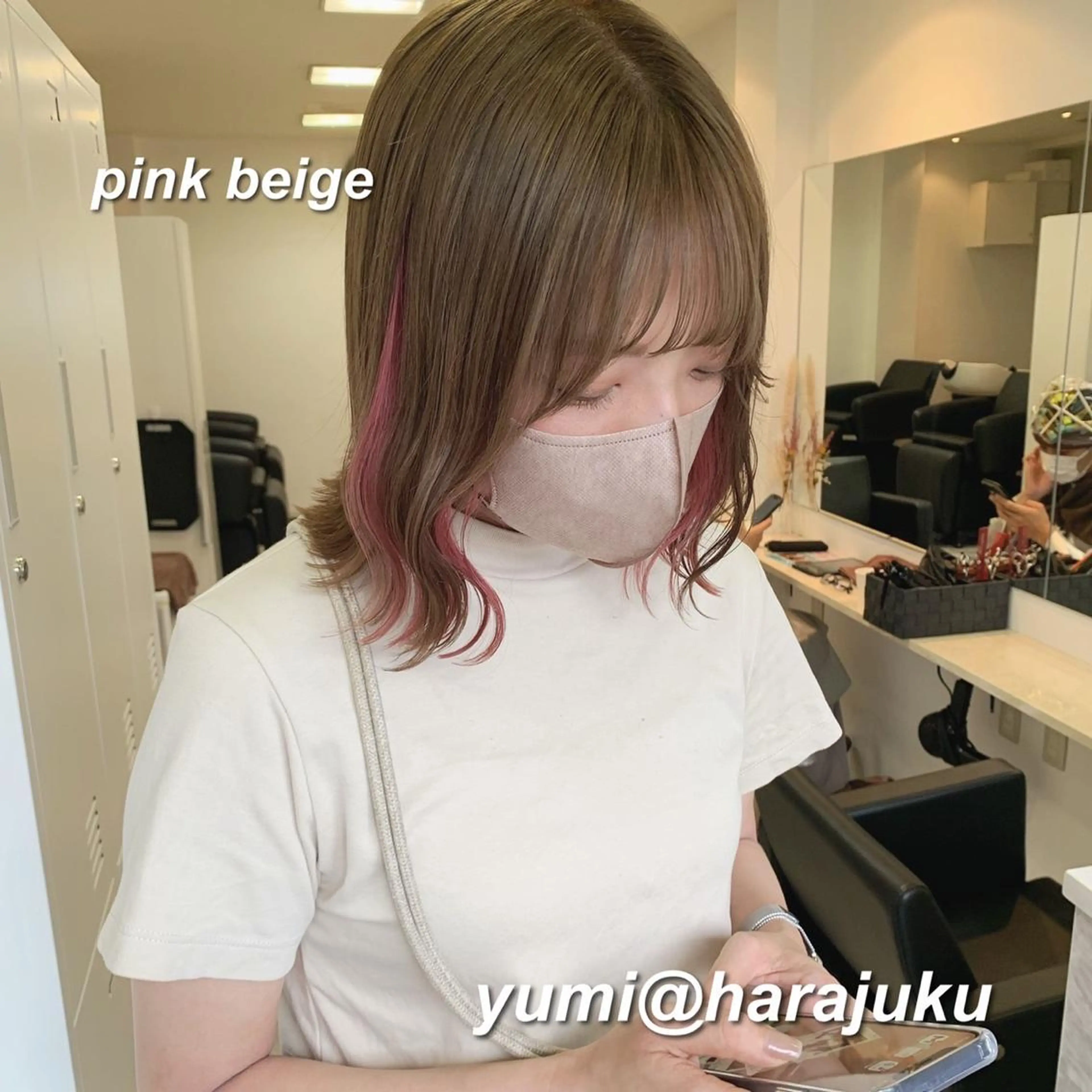 ミディアム カラー パーマ ヘアアレンジ メンズ ワット 原宿のヘアスタイル