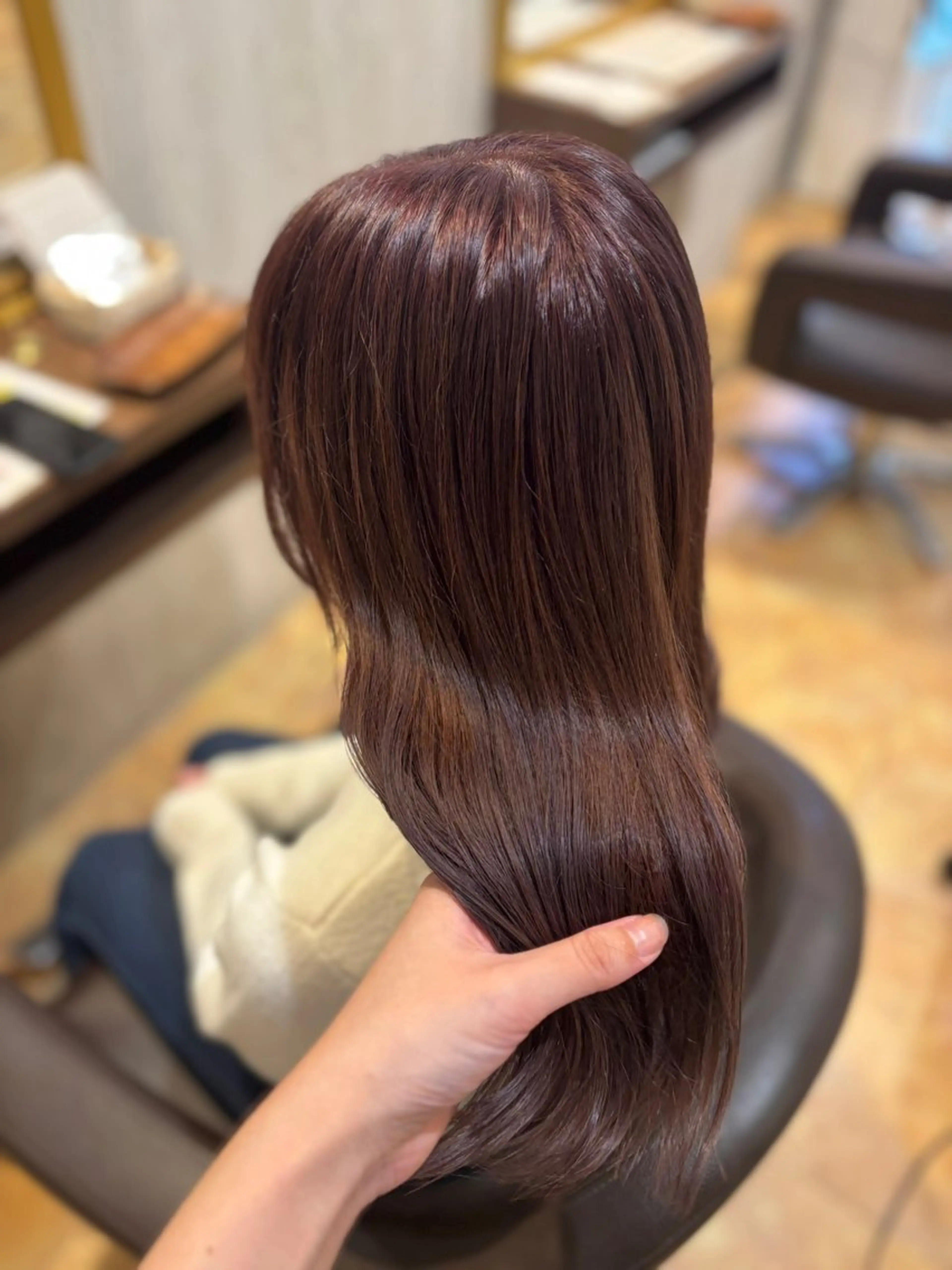 セミロング カラー カット ヘアカラー トリートメント yui🥀/ボブ /ブリーチなしカラーのヘアスタイル