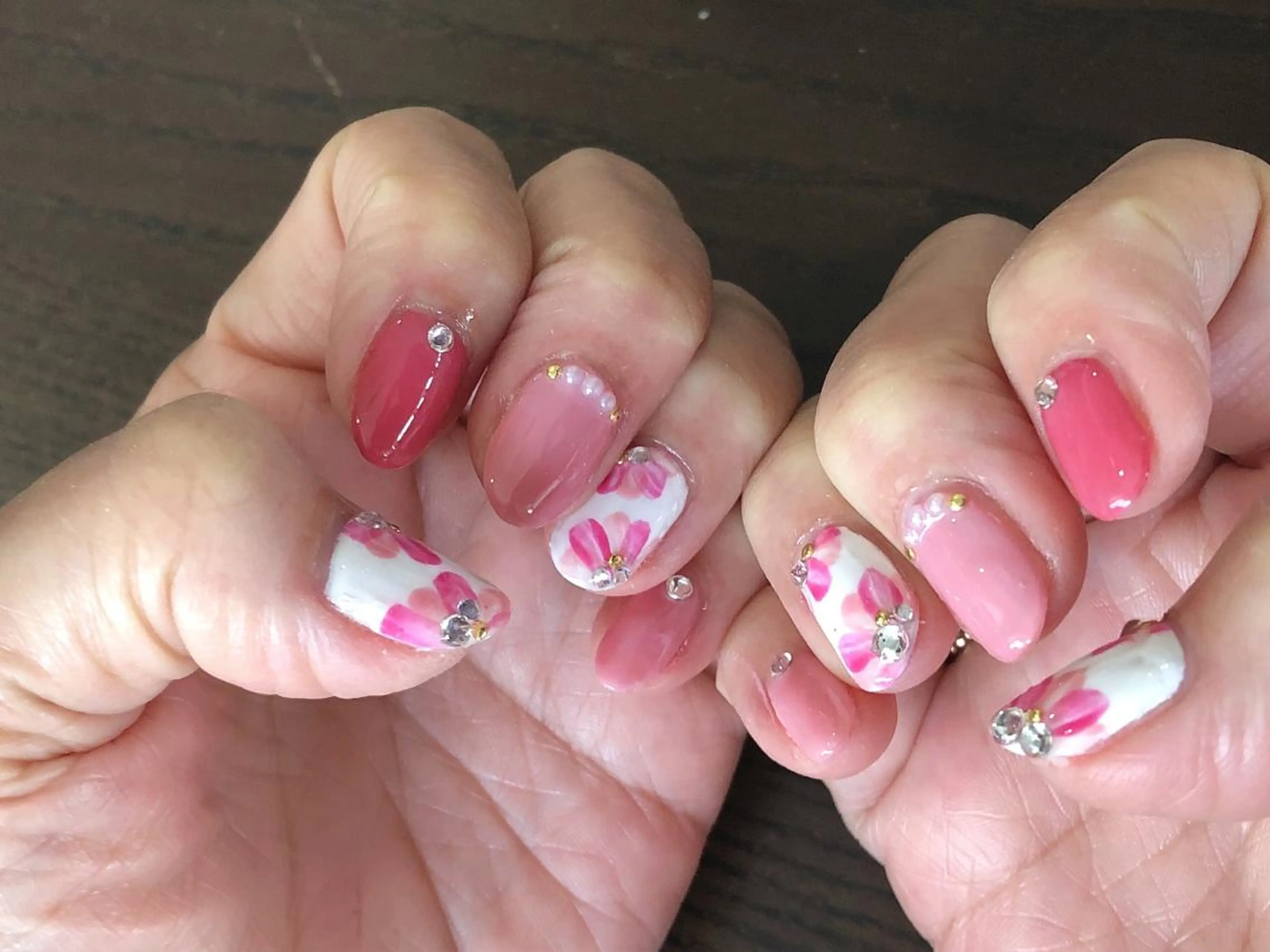 ネイル ピンク ハンドネイル 大和田 美貴のネイルデザイン