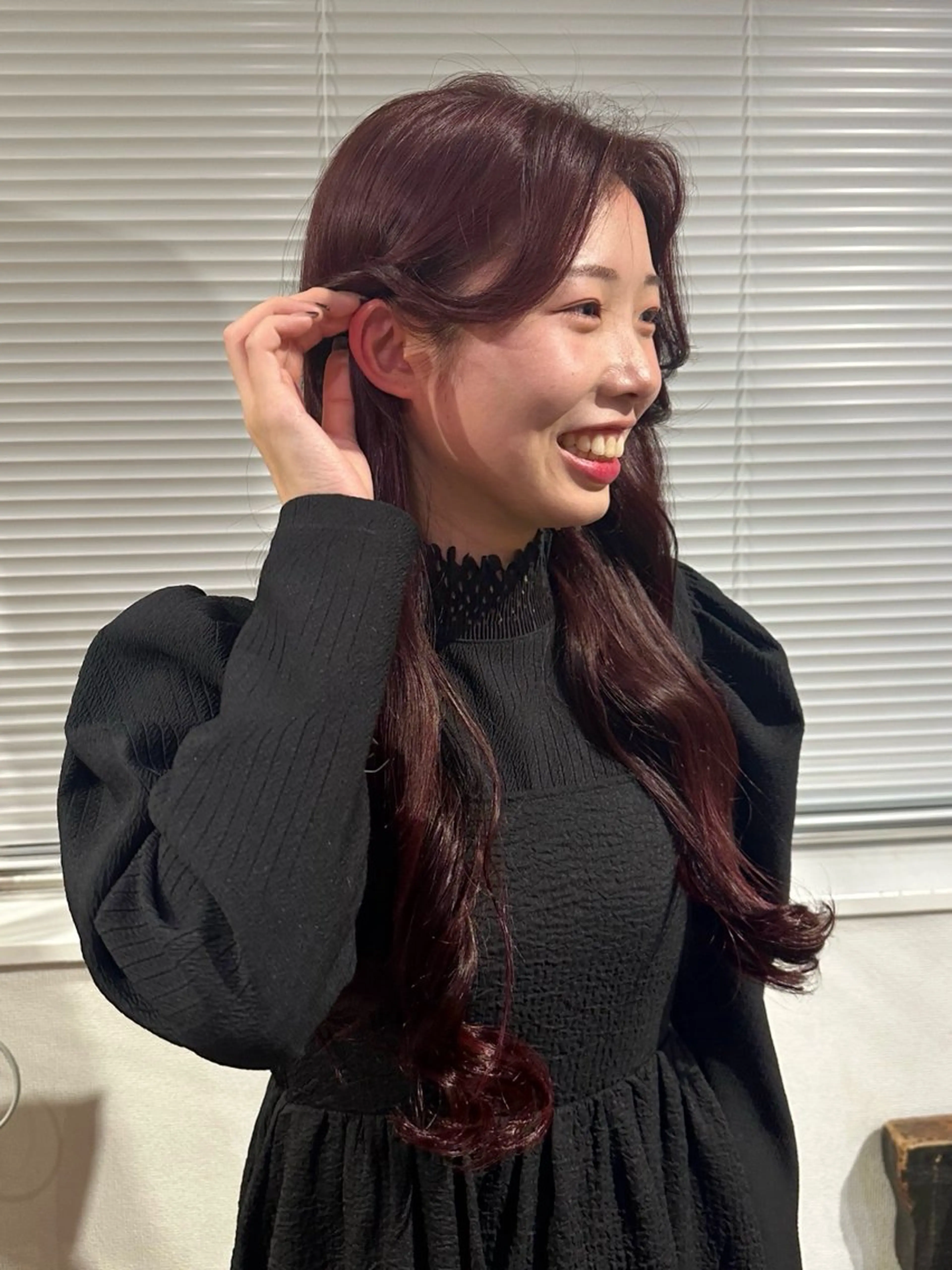 ロング カラー ハシヅメ キョウカのヘアスタイル