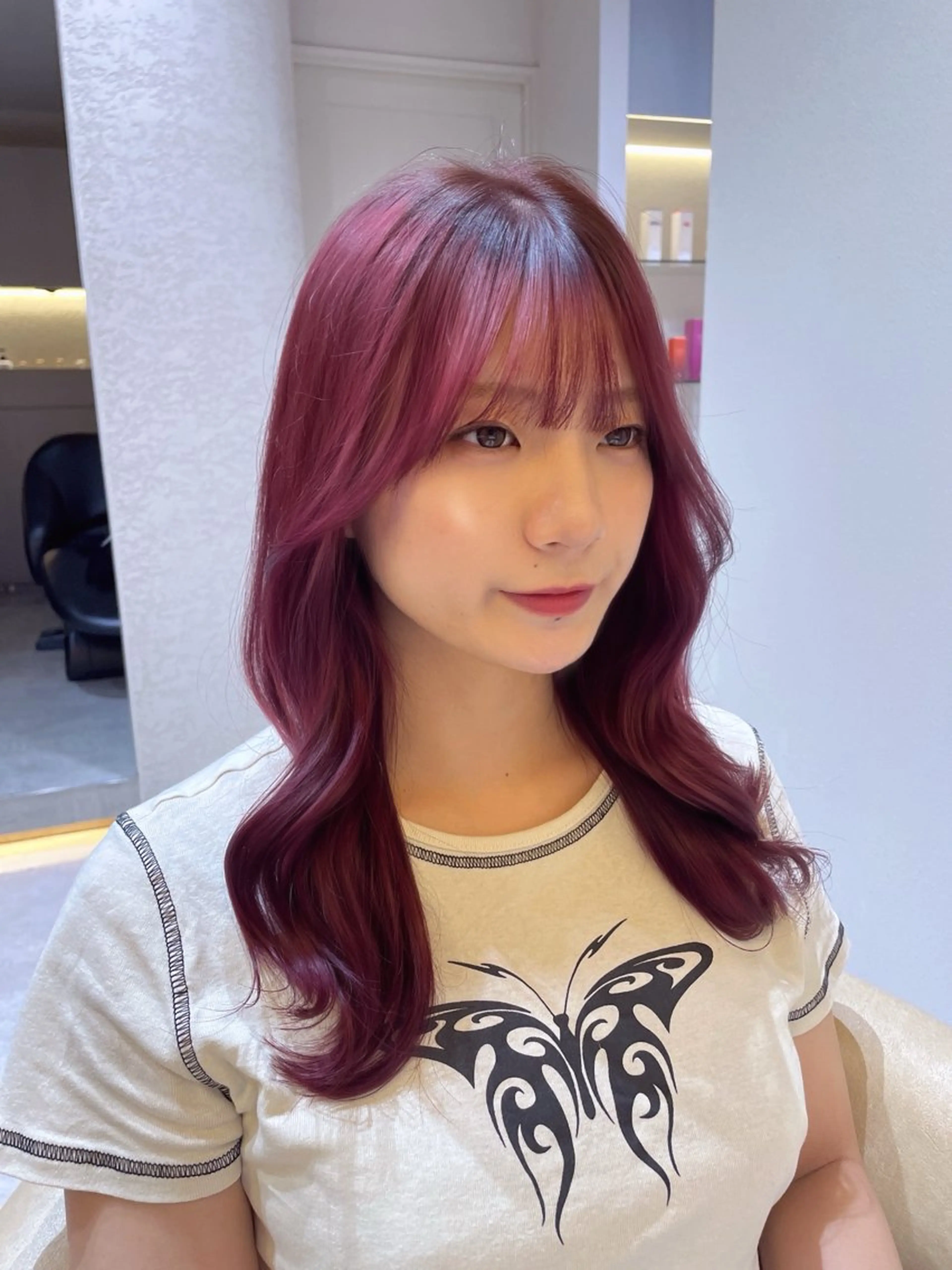 セミロング カット ヘアカラー トリートメント ブリーチ🌟リタッチ 🎠KANON🎡のヘアスタイル