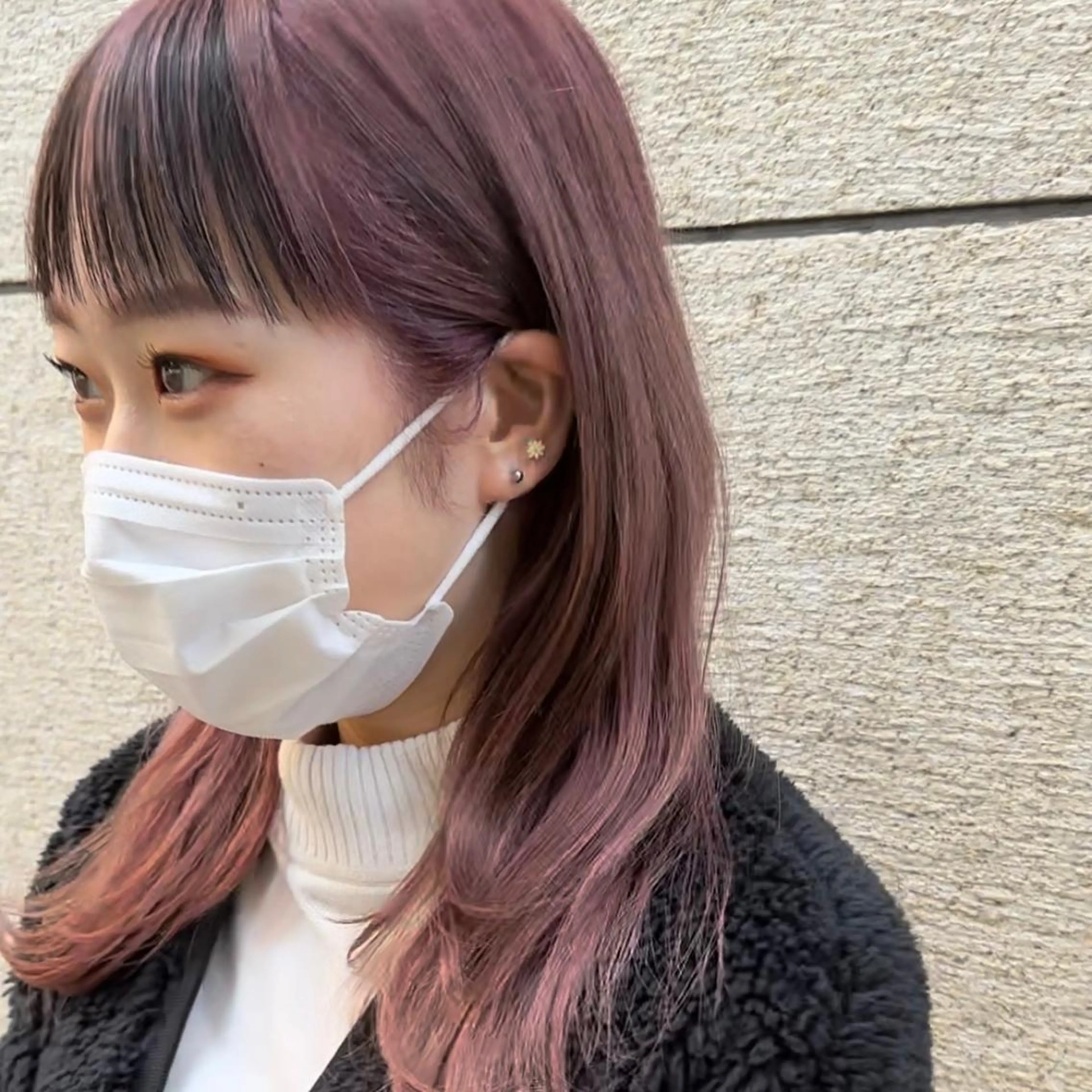 セミロング カラー メンズ メンズブリーチ ブリーチ ヘアカラー トリートメント 🦋髪質改善 今宮梨沙🦋のヘアスタイル