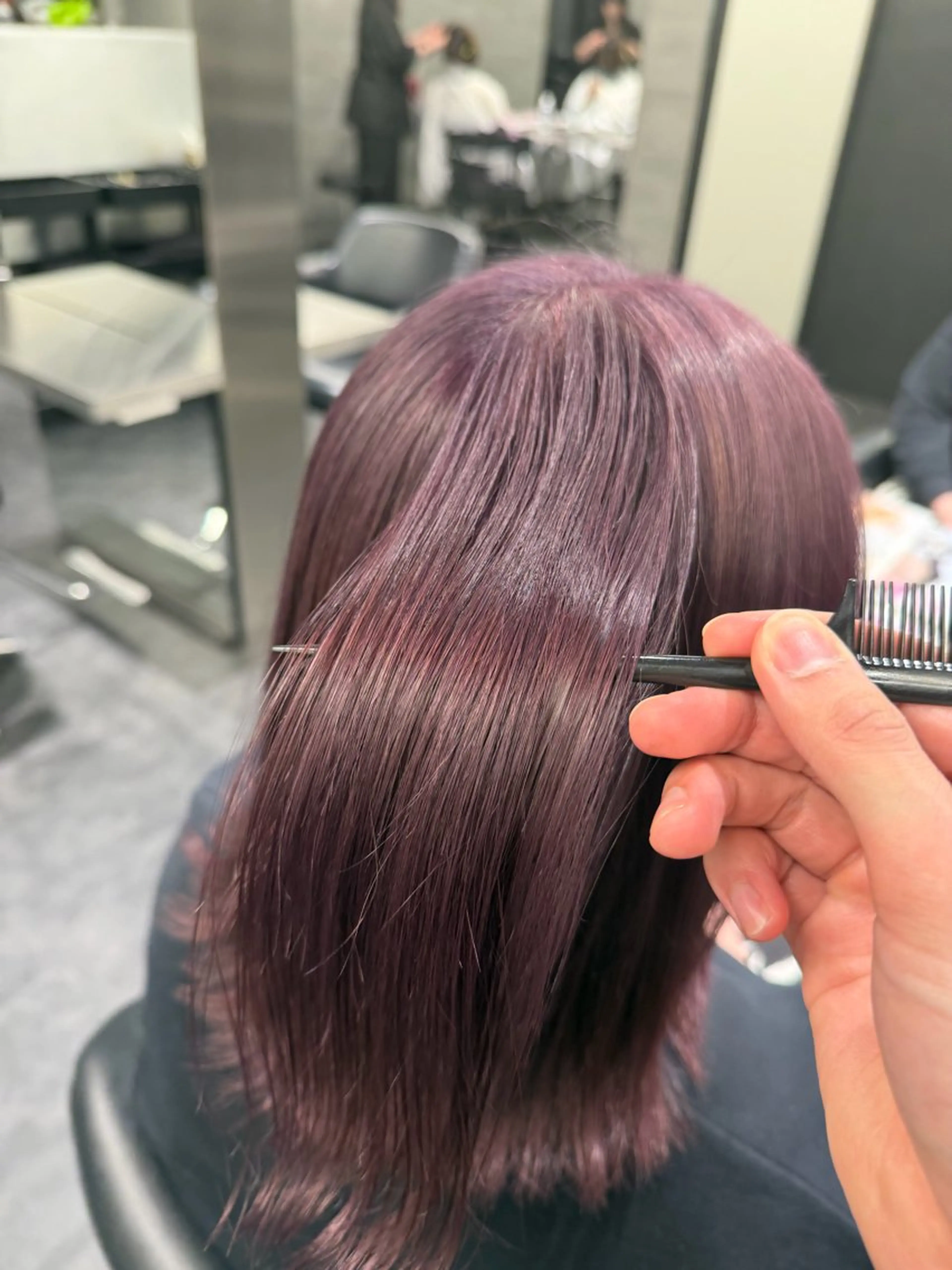 カラー ブラウンカラー ダブルカラー ラベンダーカラー ヘアカラー SKNOW所属・きのうち こうのヘアスタイル