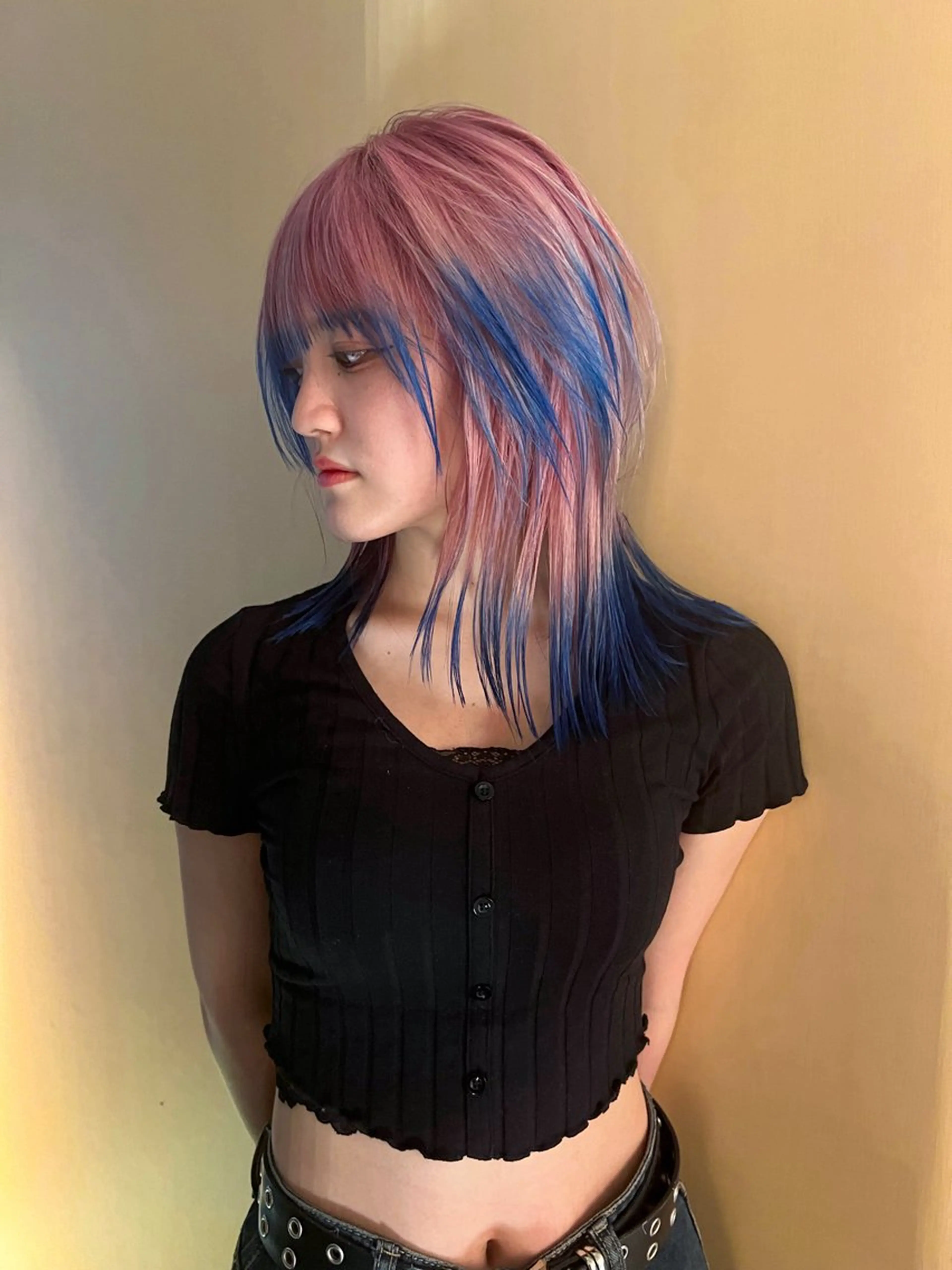 ミディアム カラー ハイトーン/デザイン /ひさやのヘアスタイル