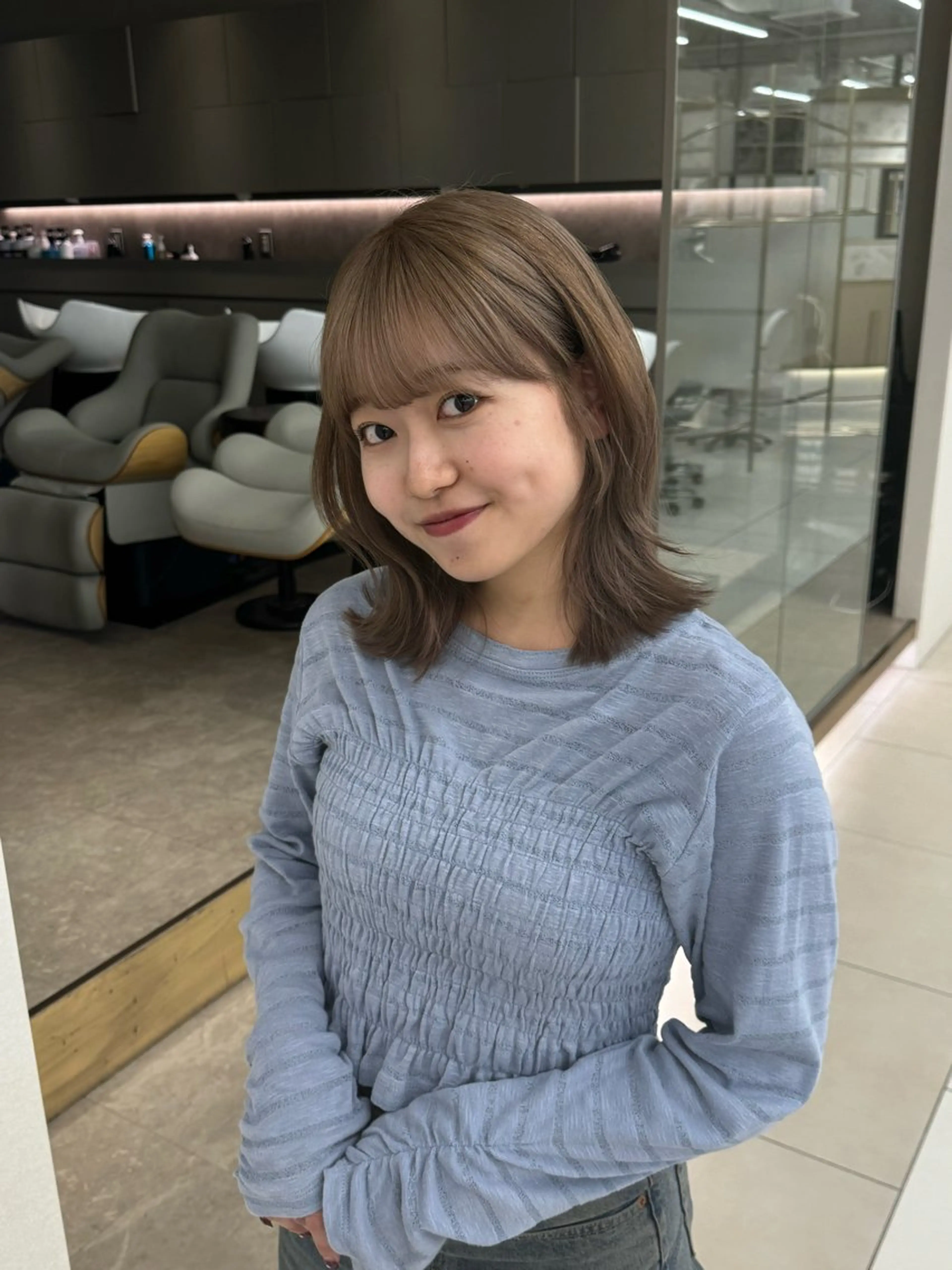 ミディアム 銀座☀️ボブ美容師 佐藤ルイのヘアスタイル