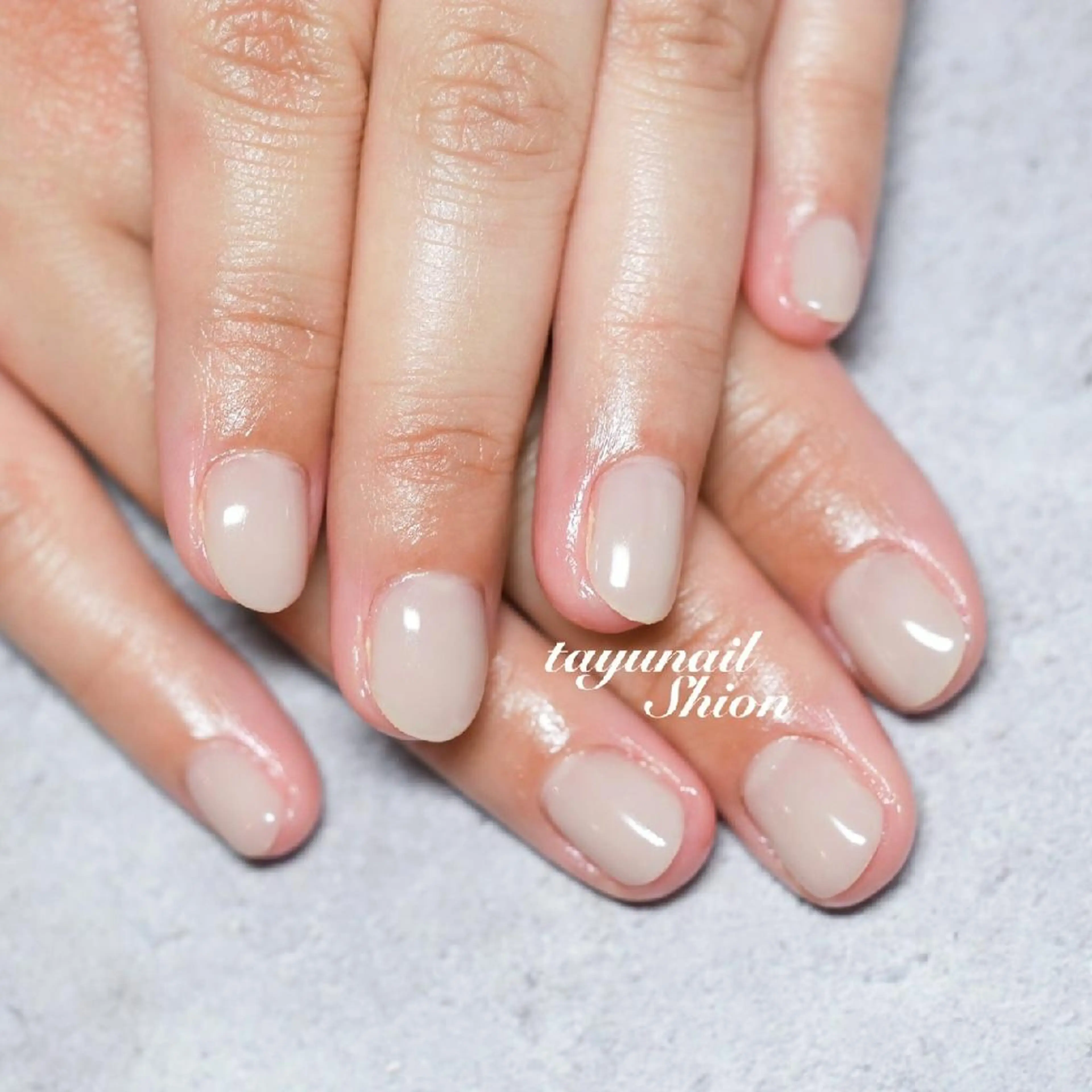 ネイル ブルー ジェルネイル ワンカラーネイル パラジェル 夏ネイル ネイルサロン 【たゆnail】のネイルデザイン