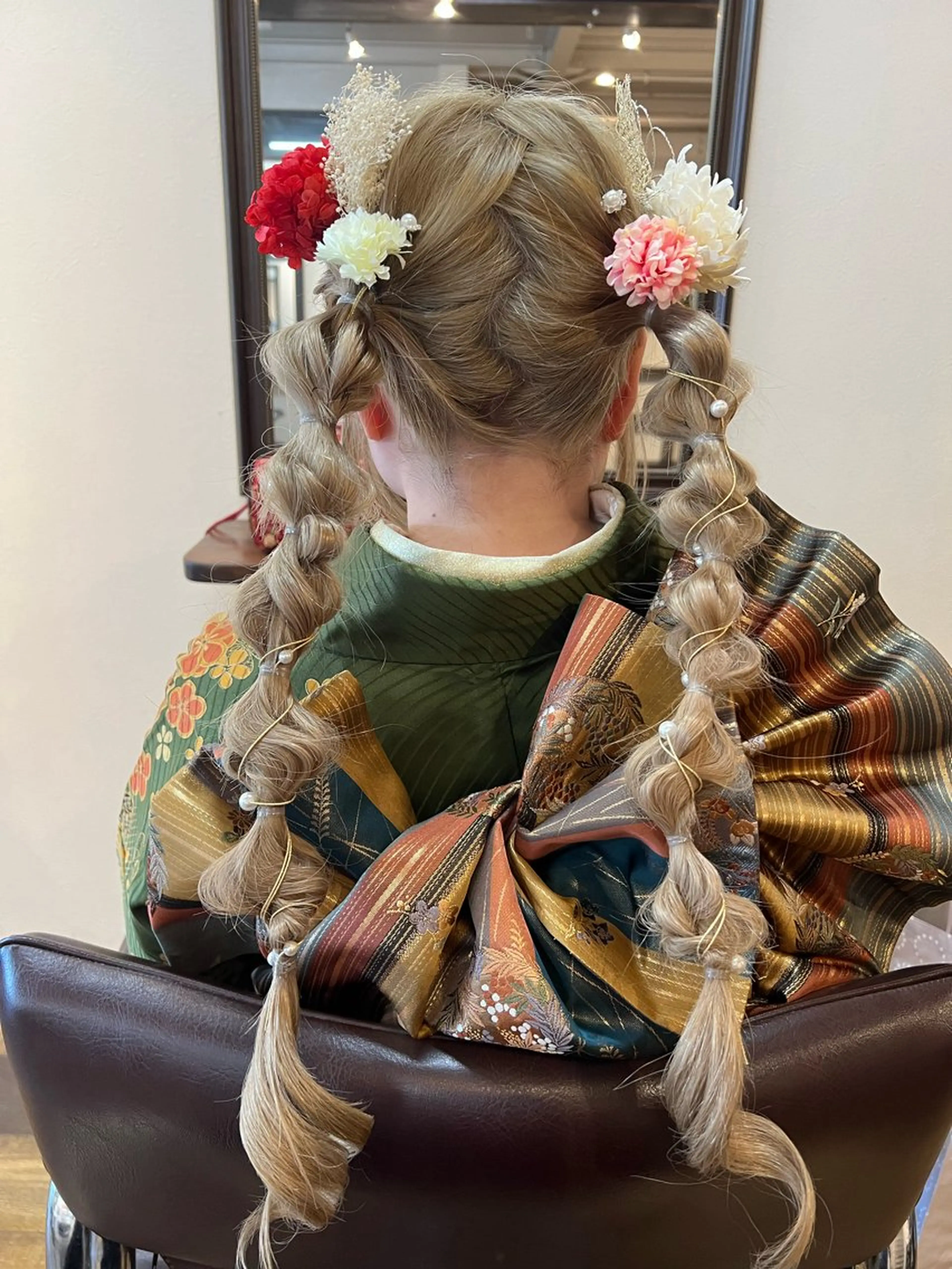 ロング ヘアアレンジ 成人式 大西 碧海のヘアスタイル