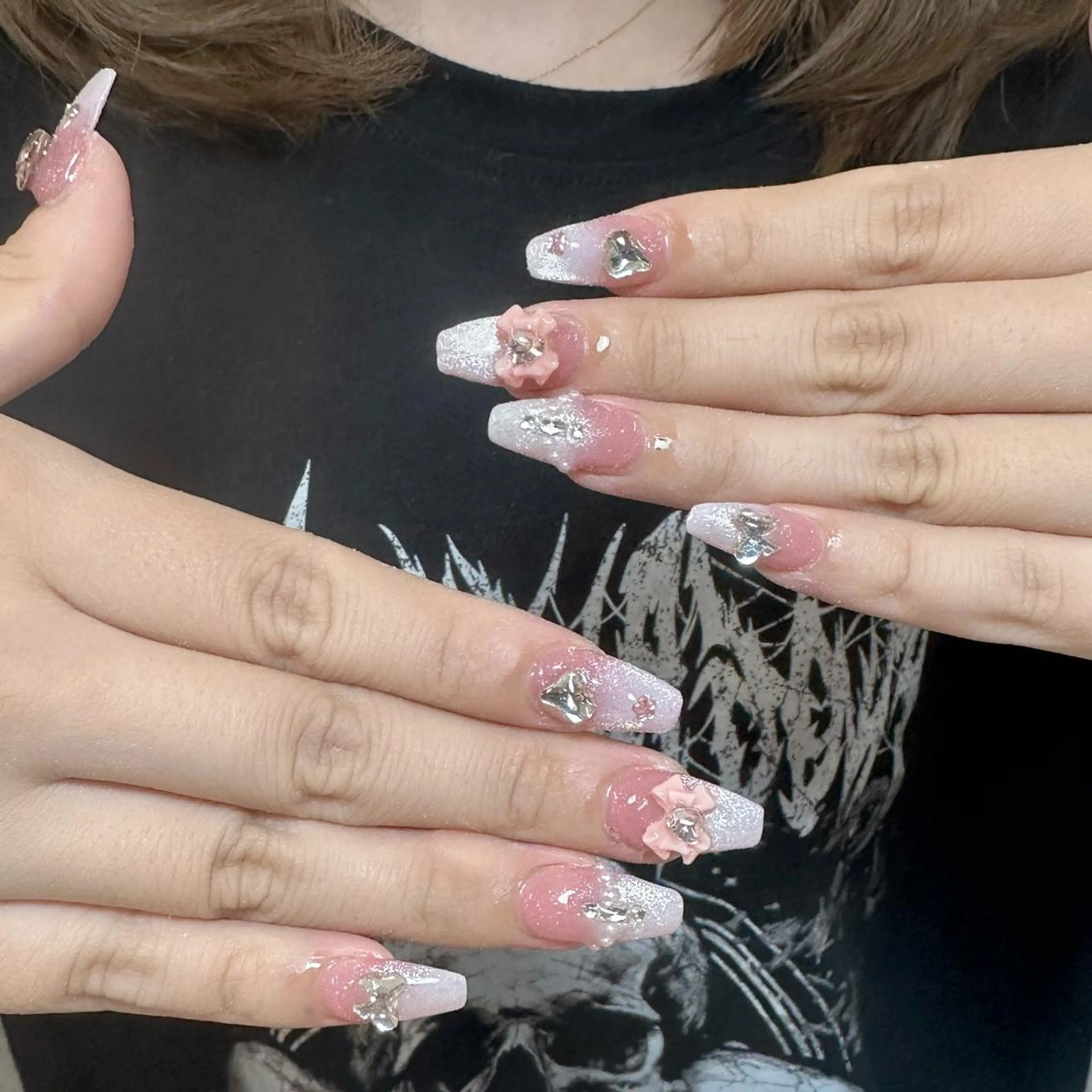 ネイル ハンドネイル 🍄Rina🍄 韓国風ネイルのネイルデザイン