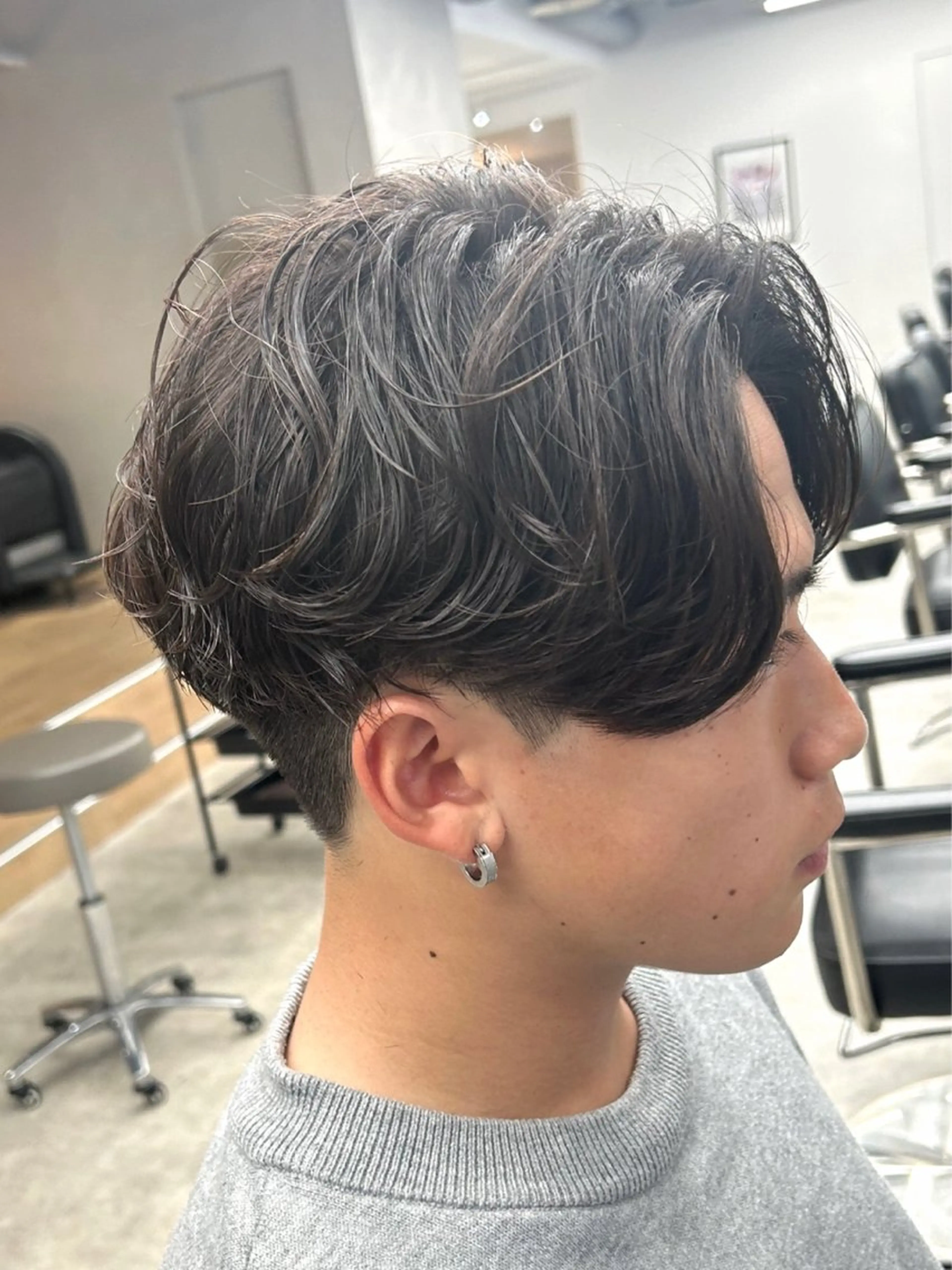 パーマ メンズ センターパート メンズパーマ ニュアンスパーマ カット パーマ luvism   by  fifth所属・新潟駅/メンズ韓国 パーマ🇰🇷/横堀のヘアスタイル