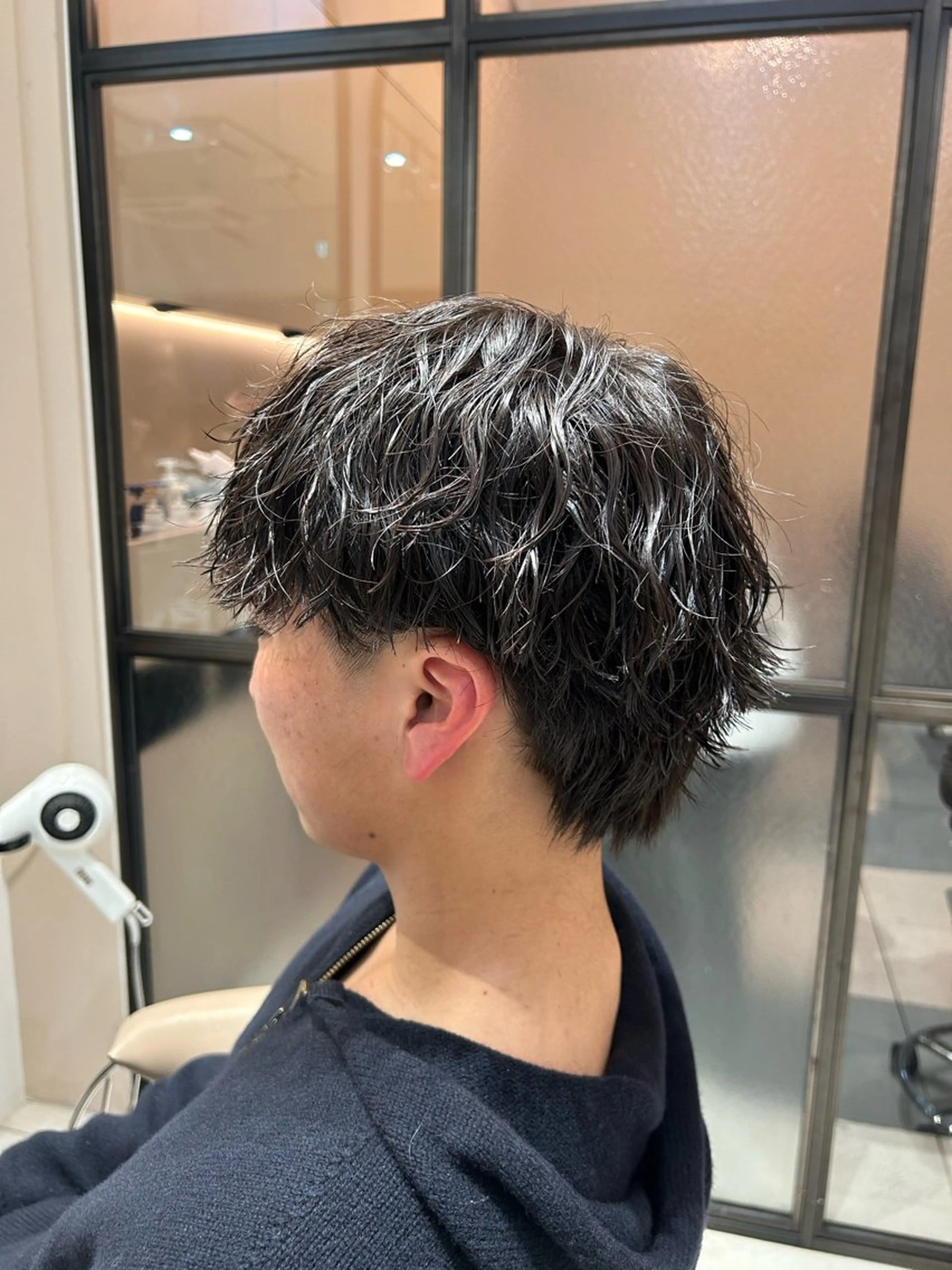 パーマ メンズ MIKA/ボブ/ レイヤー/メンズのヘアスタイル