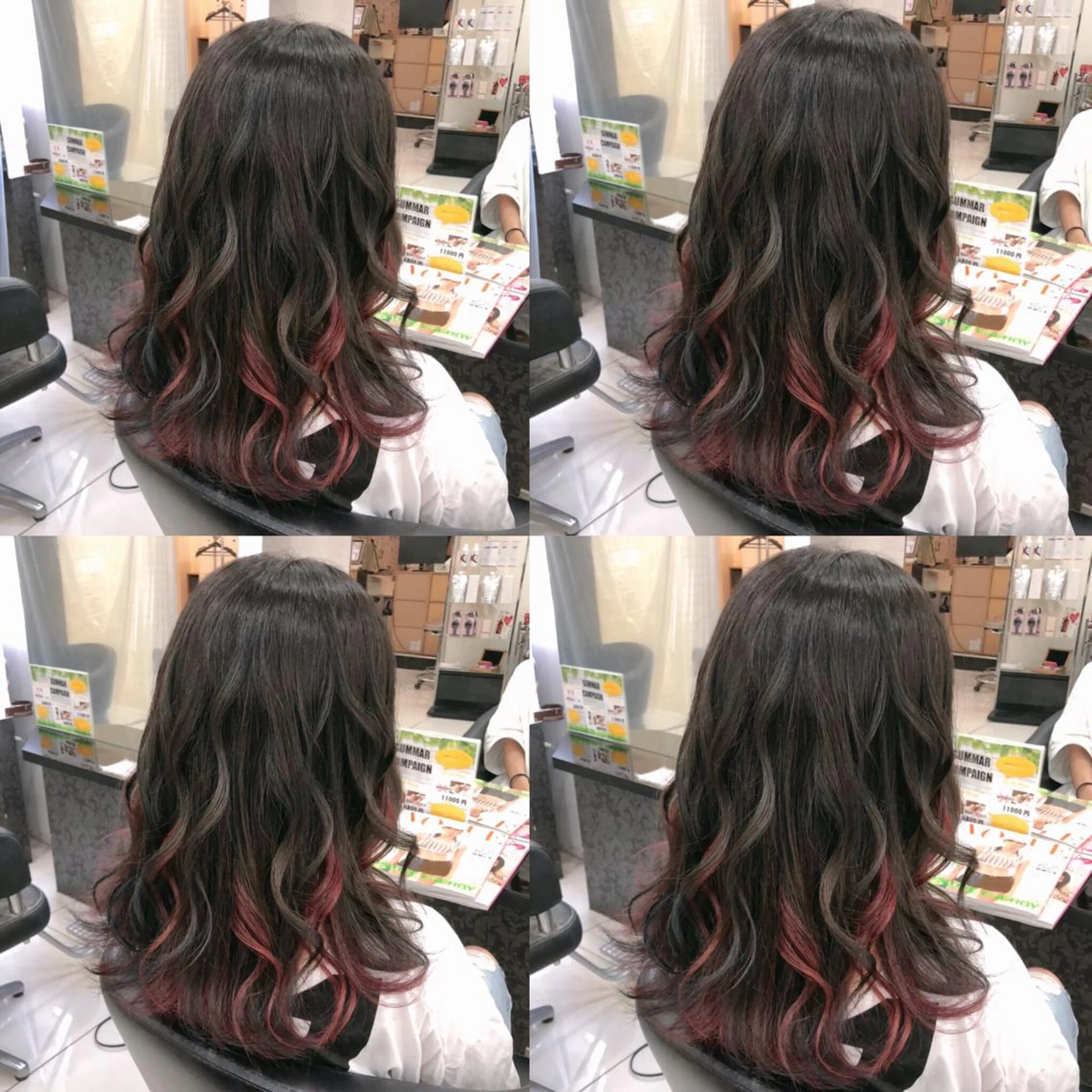 セミロング カラー ピンクカラー 🌷MAYU 🌷のヘアスタイル
