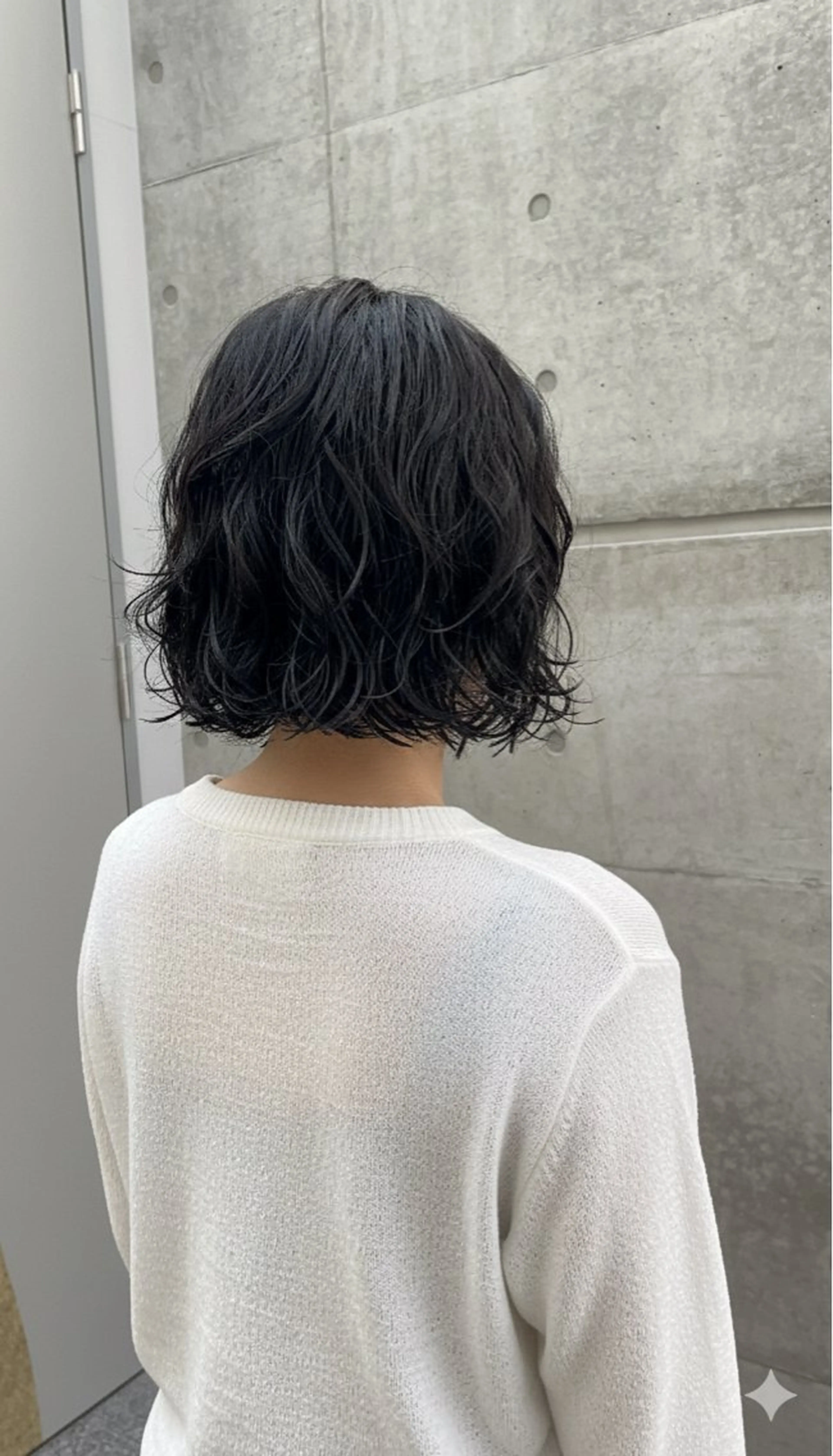 ミディアム ミディアムパーマ ボブ コテ巻き風パーマ SHONOのヘアスタイル