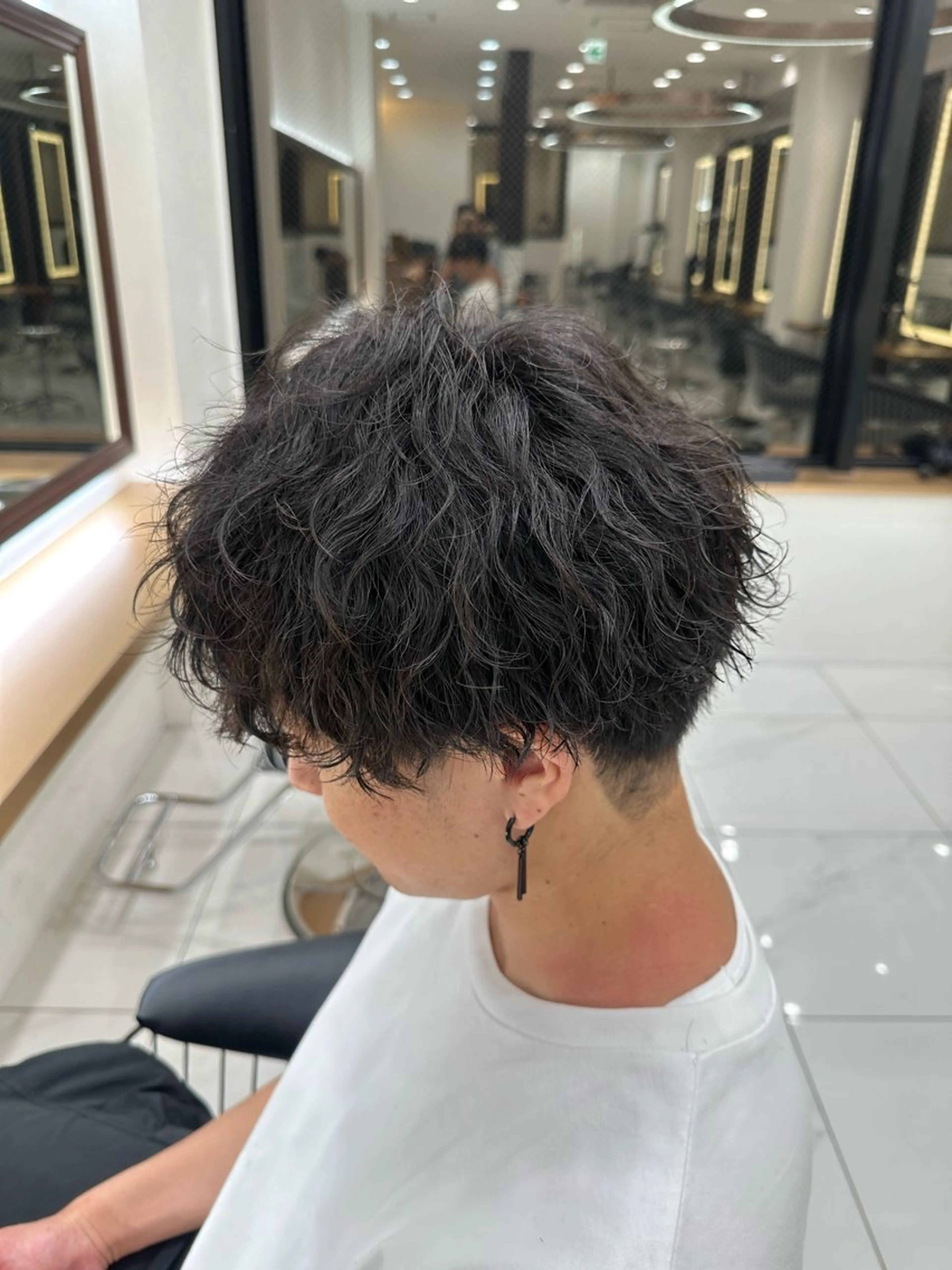 メンズ メンズパーマ 学生（メンズ向け） 白髪ぼかし/メッシュ ハイライト/ゆうとのヘアスタイル