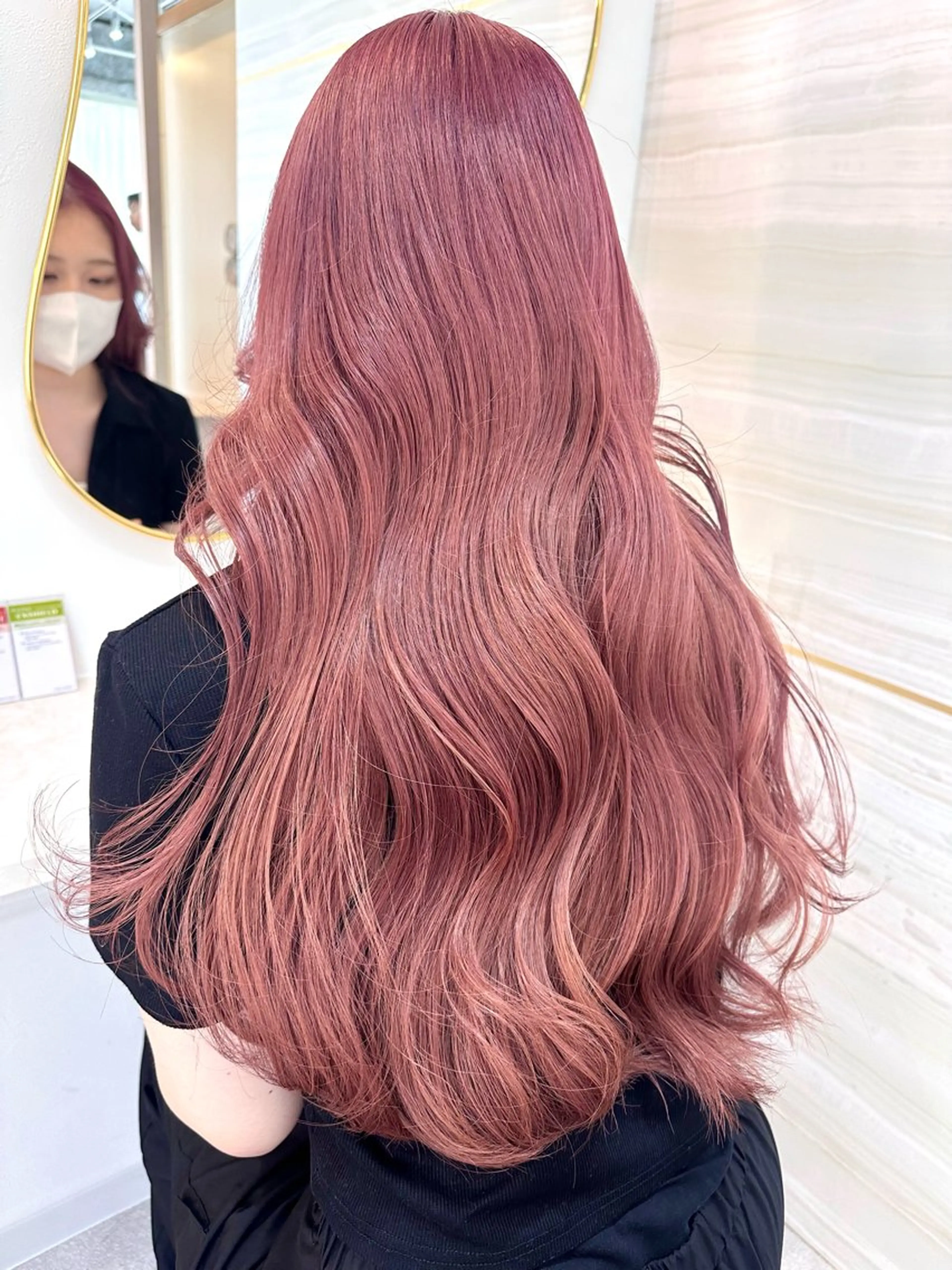 ロング くびれヘア 顔周りカット ヨシンモリ 韓国風ヘア レイヤーカット 🦋高瀬寛菜🦋 韓国/ブリーチのヘアスタイル