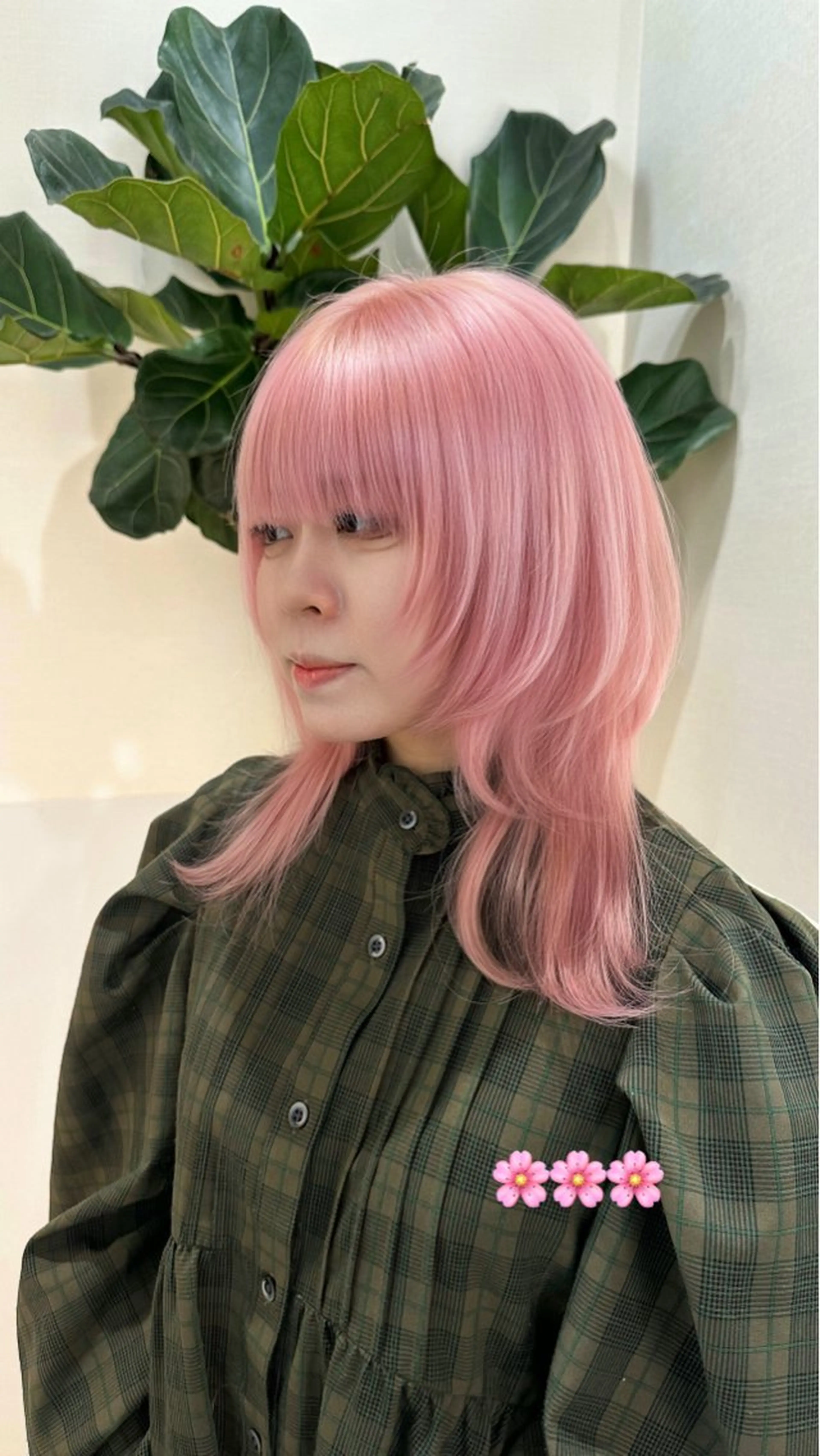 ロング カラー ベージュカラー ブリーチ ピンクカラー ピンクベージュ ホワイトピンク カット ヘアカラー トリートメント 🦋レイヤーカット ミドリカワ🦋のヘアスタイル
