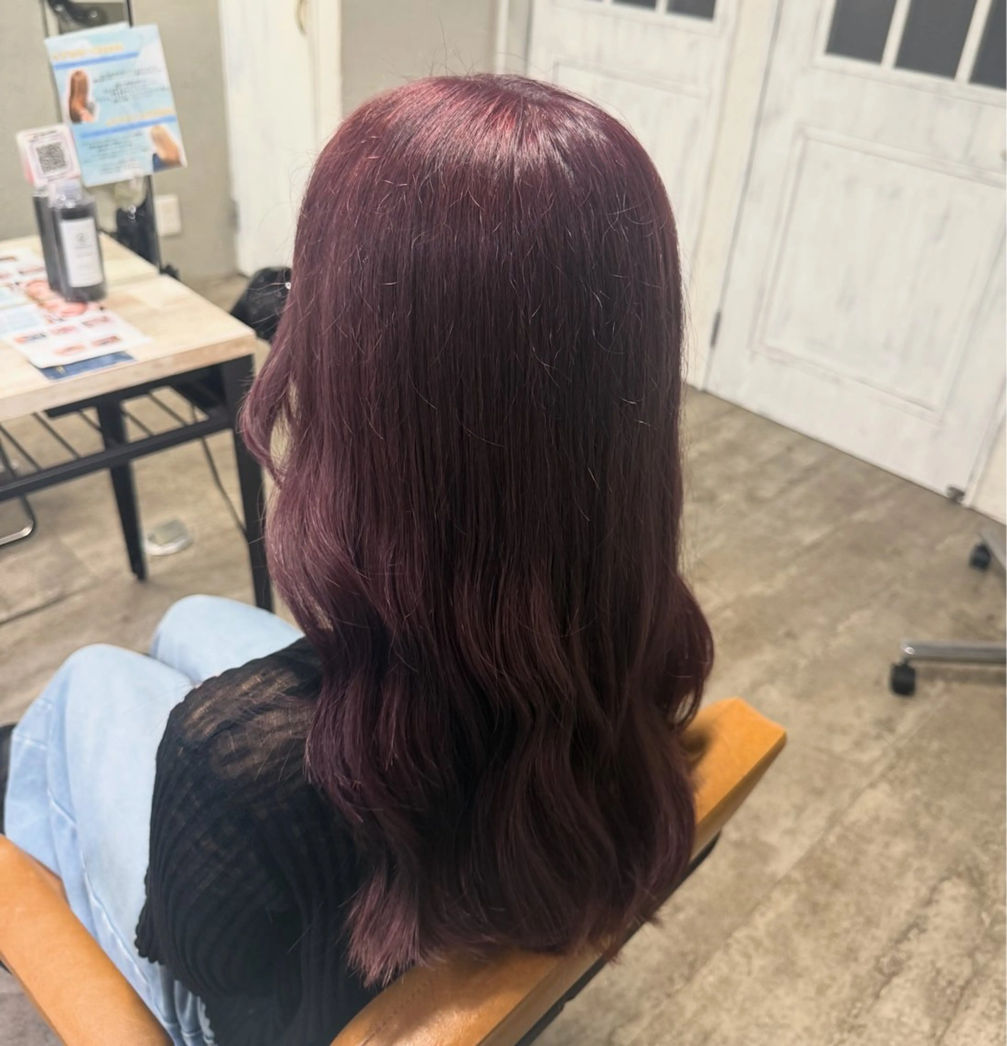 ロング ピンクラベンダー ヘアカラー カットモデル 募集💎NANA💎のヘアスタイル