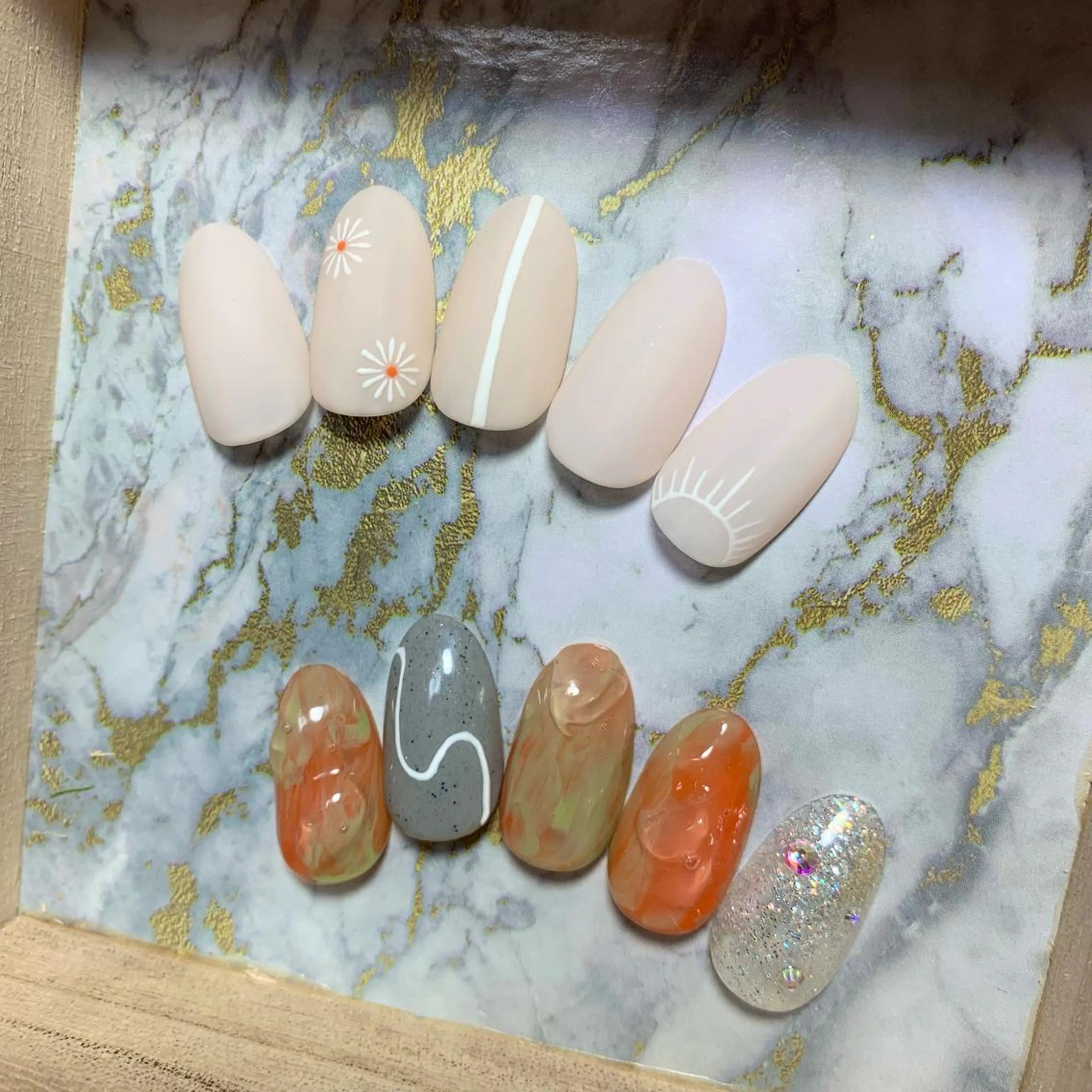 ネイル ハンドネイル Nailsalon BLOOM🌷 山崎のネイルデザイン